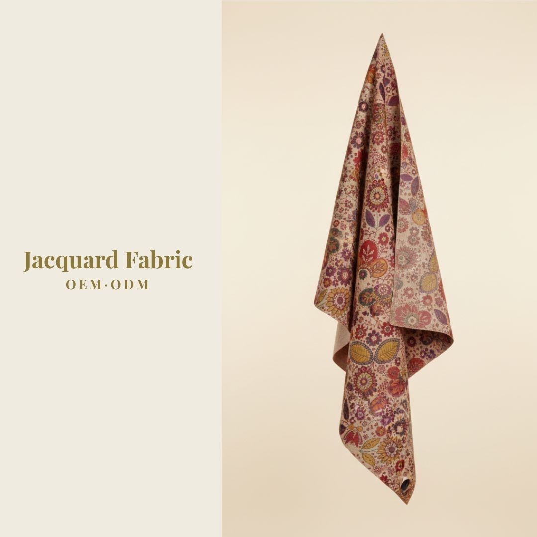 Multicolor Paisley Floral Botanical Chenille Jacquard Fabric | Polyester Chenille | 150cm | Wholesale OEM Custom Chenille Jacquard Fabric