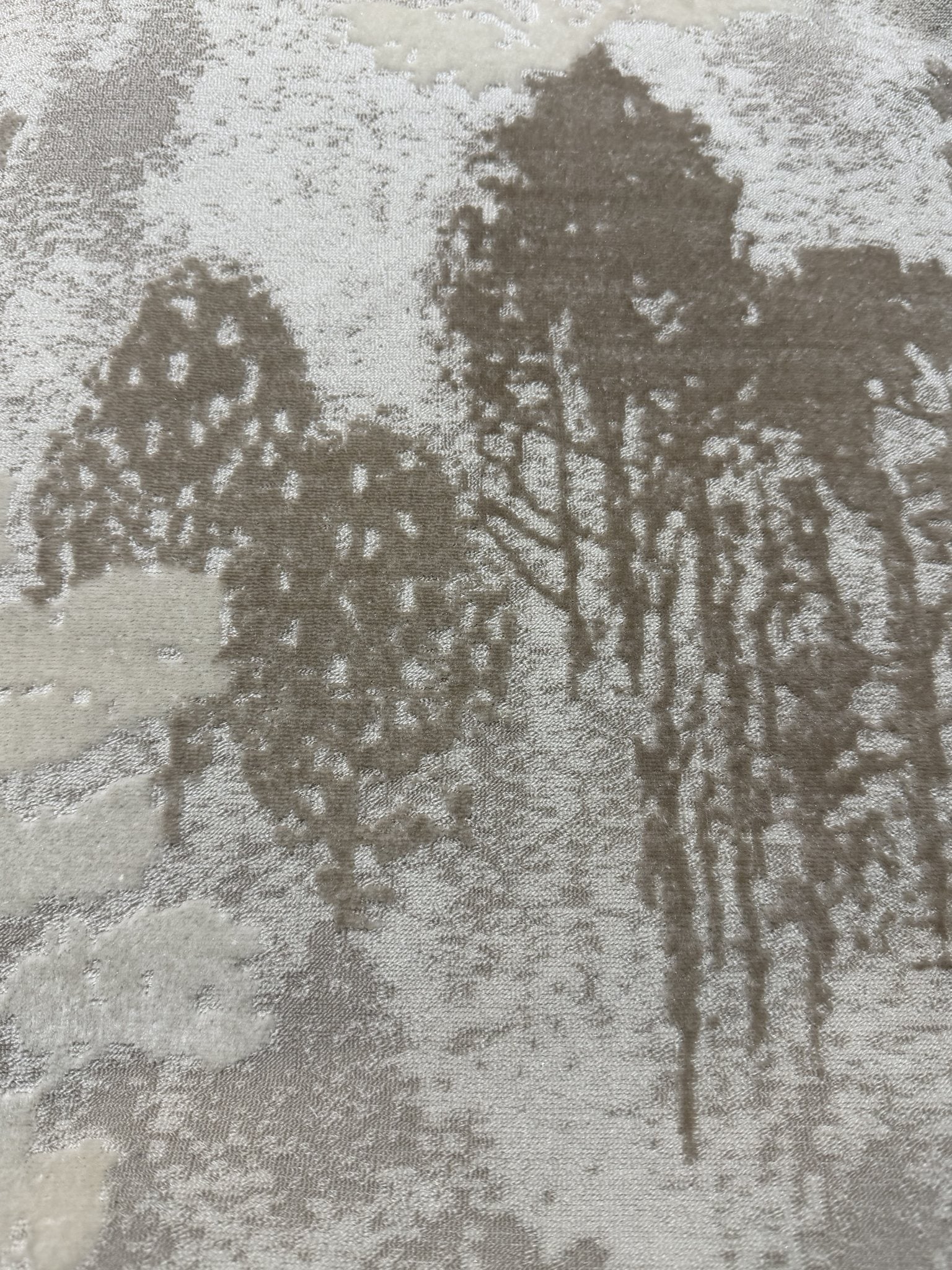 Abstract Forest Landscape Cut Velvet Upholstery Fabric Sofa & Upholstery Fabric