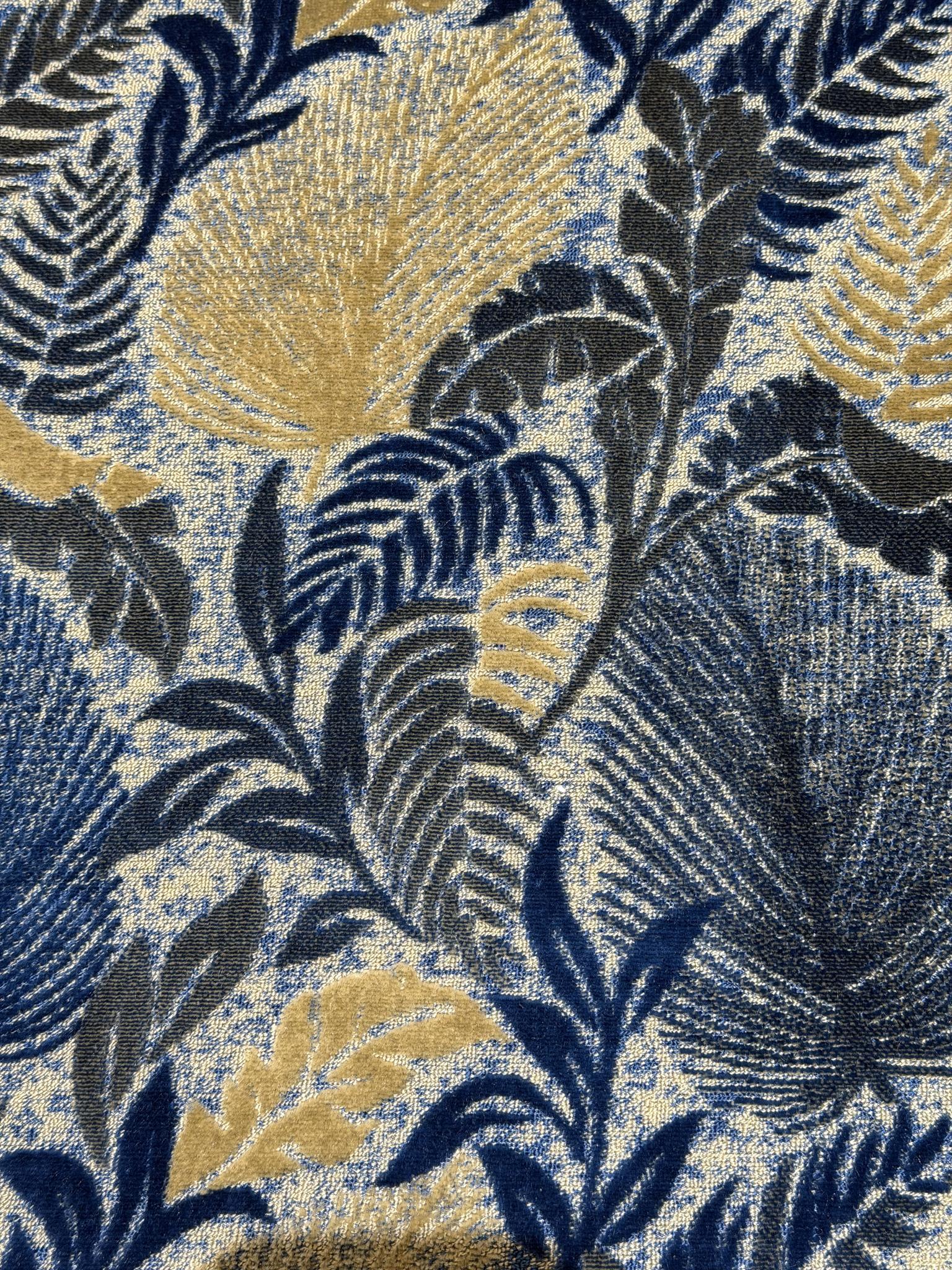 Tropical Leaf Cut Velvet Upholstery Fabric Sofa & Upholstery Fabric