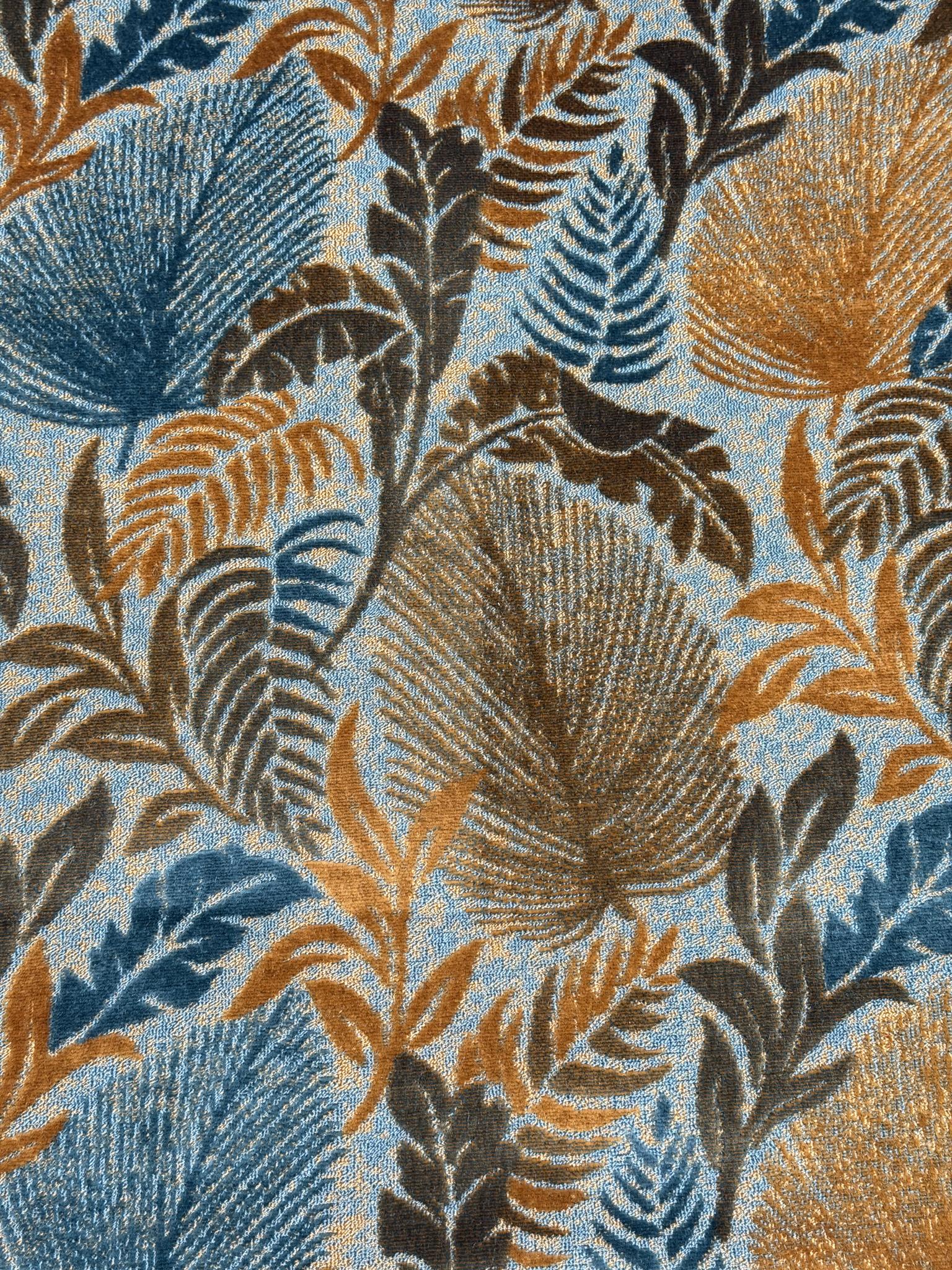 Tropical Leaf Cut Velvet Upholstery Fabric Sofa & Upholstery Fabric