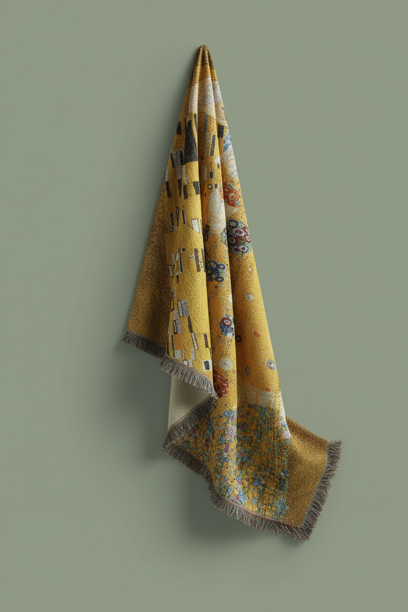 Klimt The Kiss Jacquard Tapestry Tapestry