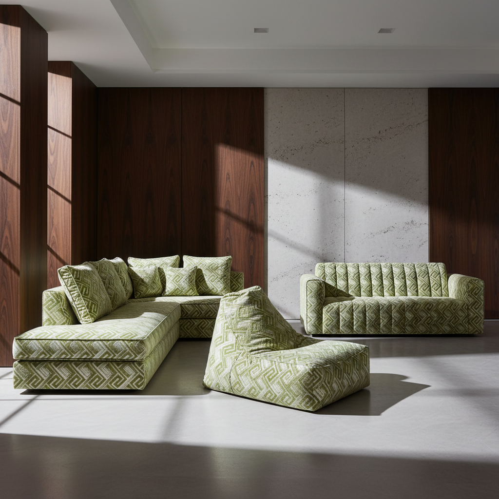 AI application preview: sofa composition scene