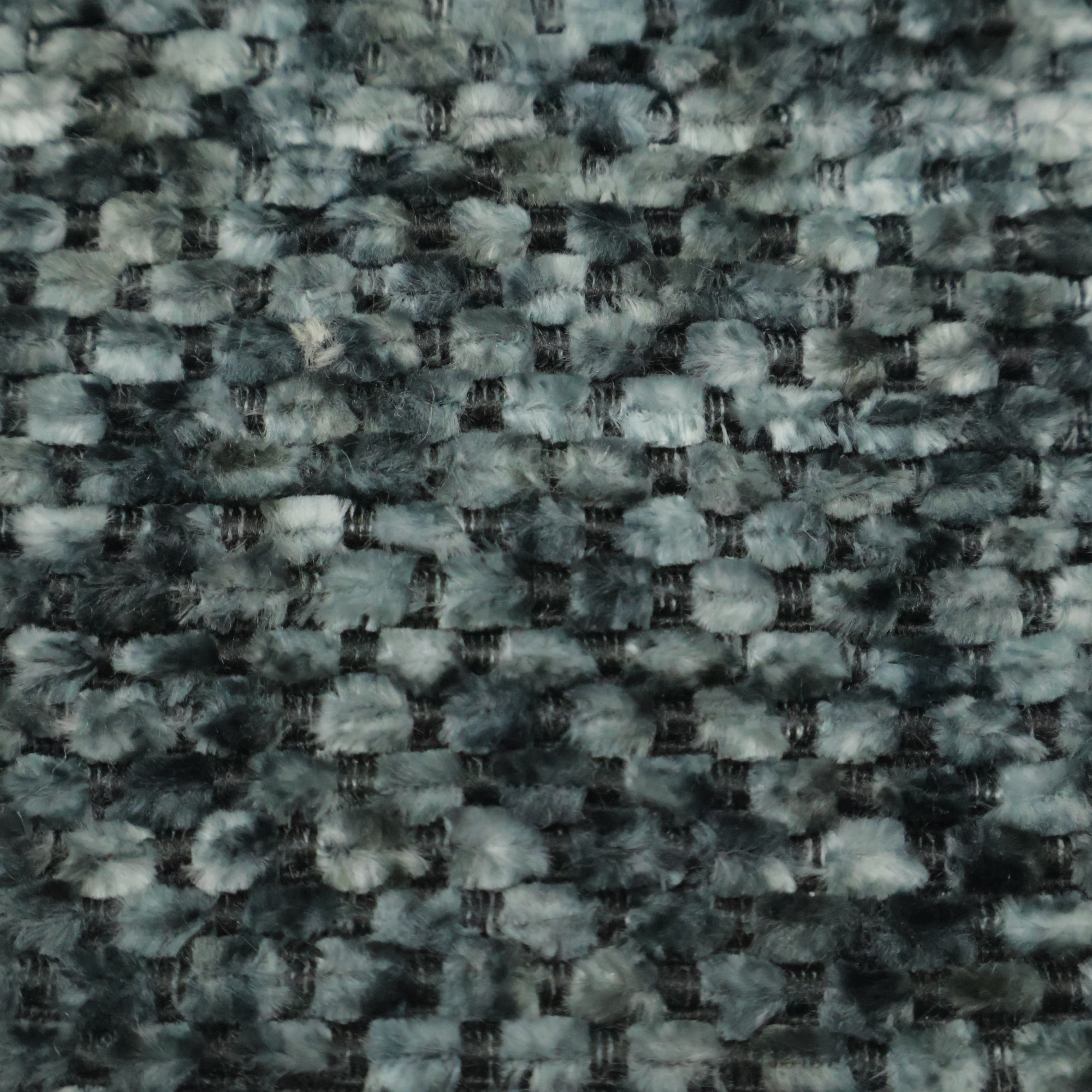 Teal Blue Pebble Chenille Jacquard Fabric Sofa & Upholstery