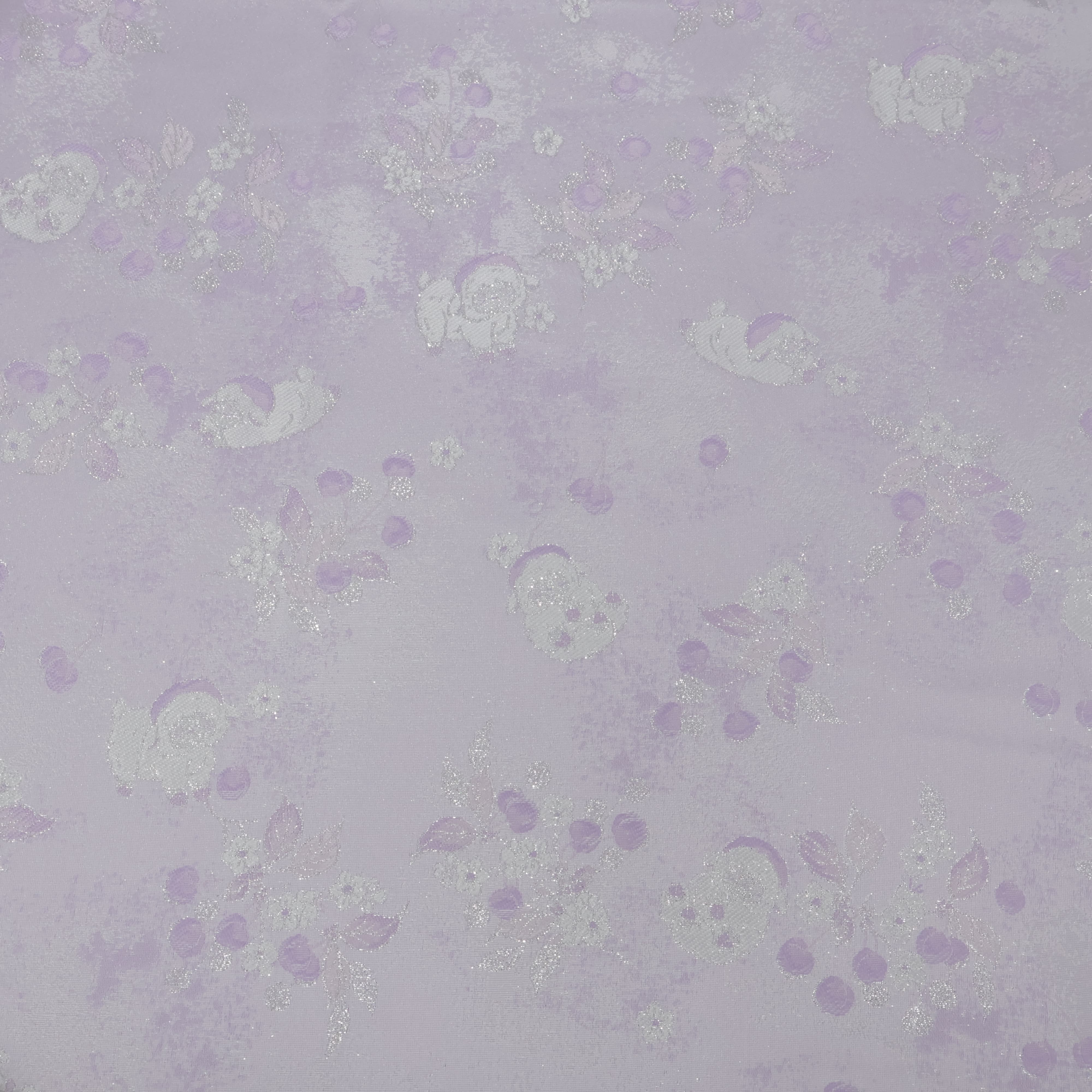 Lavender Scattered Floral Jacquard Fabric Jacquard Apparel Fabric
