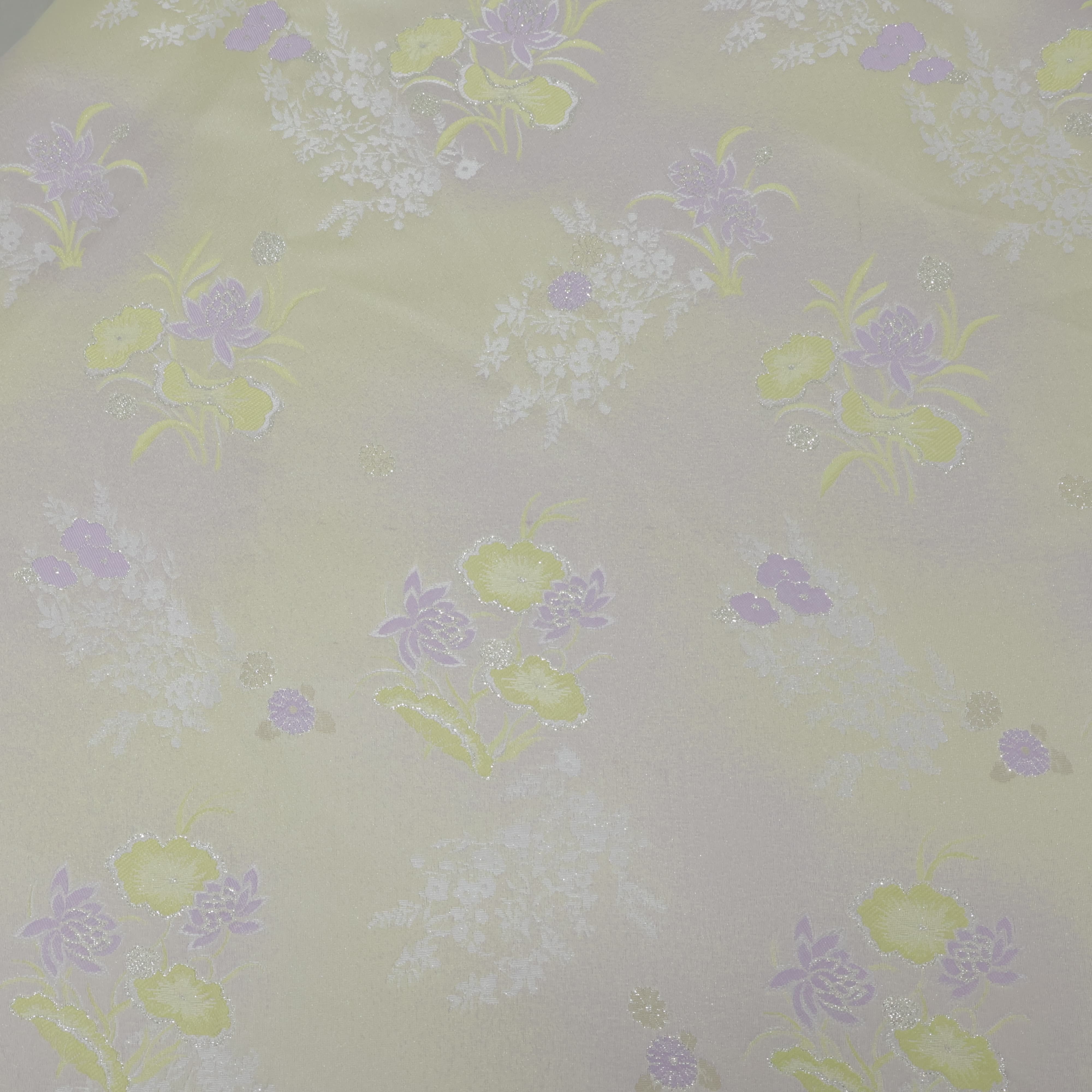 Ivory Scattered Floral Jacquard Fabric Jacquard Apparel Fabric