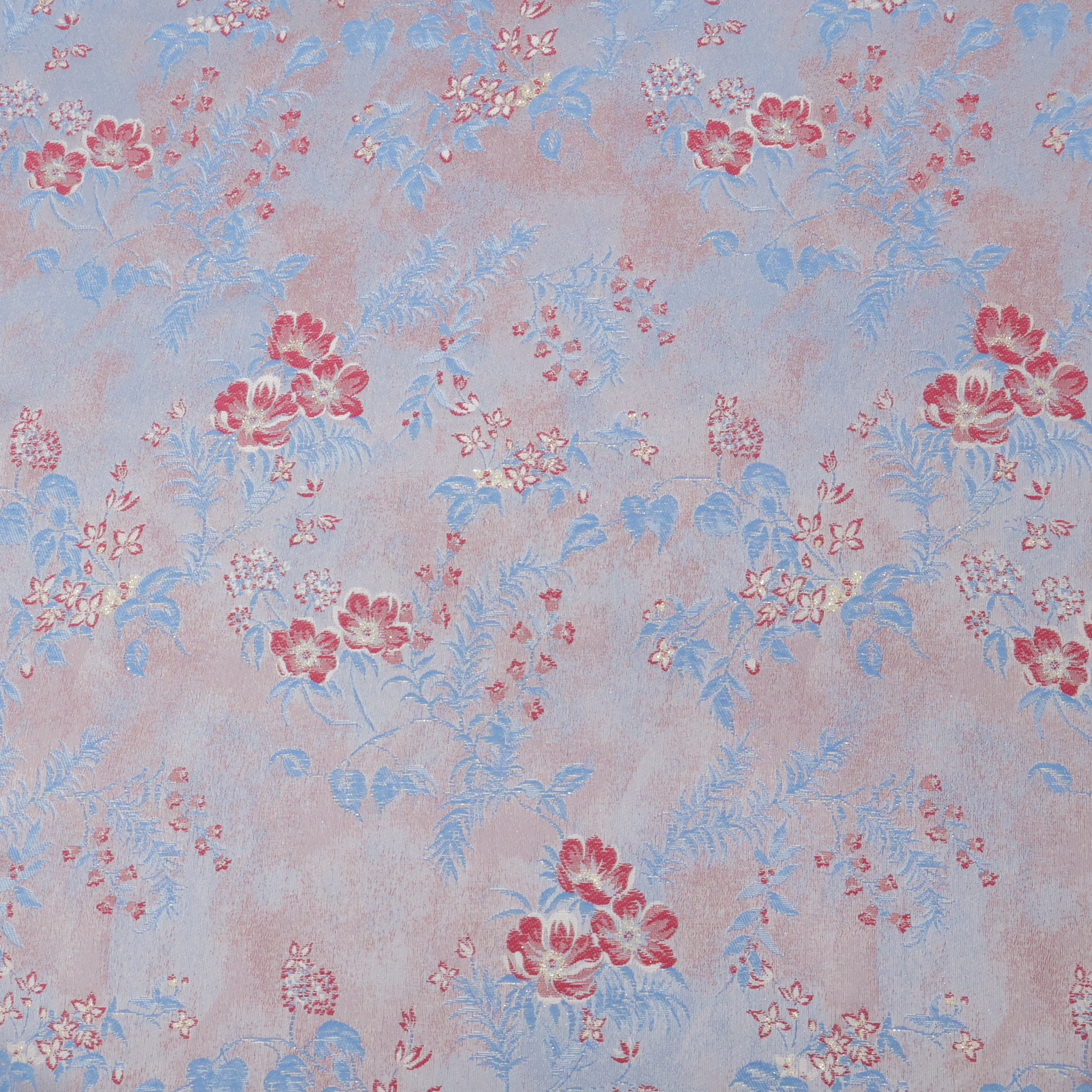Blush Pink Scattered Floral Jacquard Fabric Brocade Jacquard