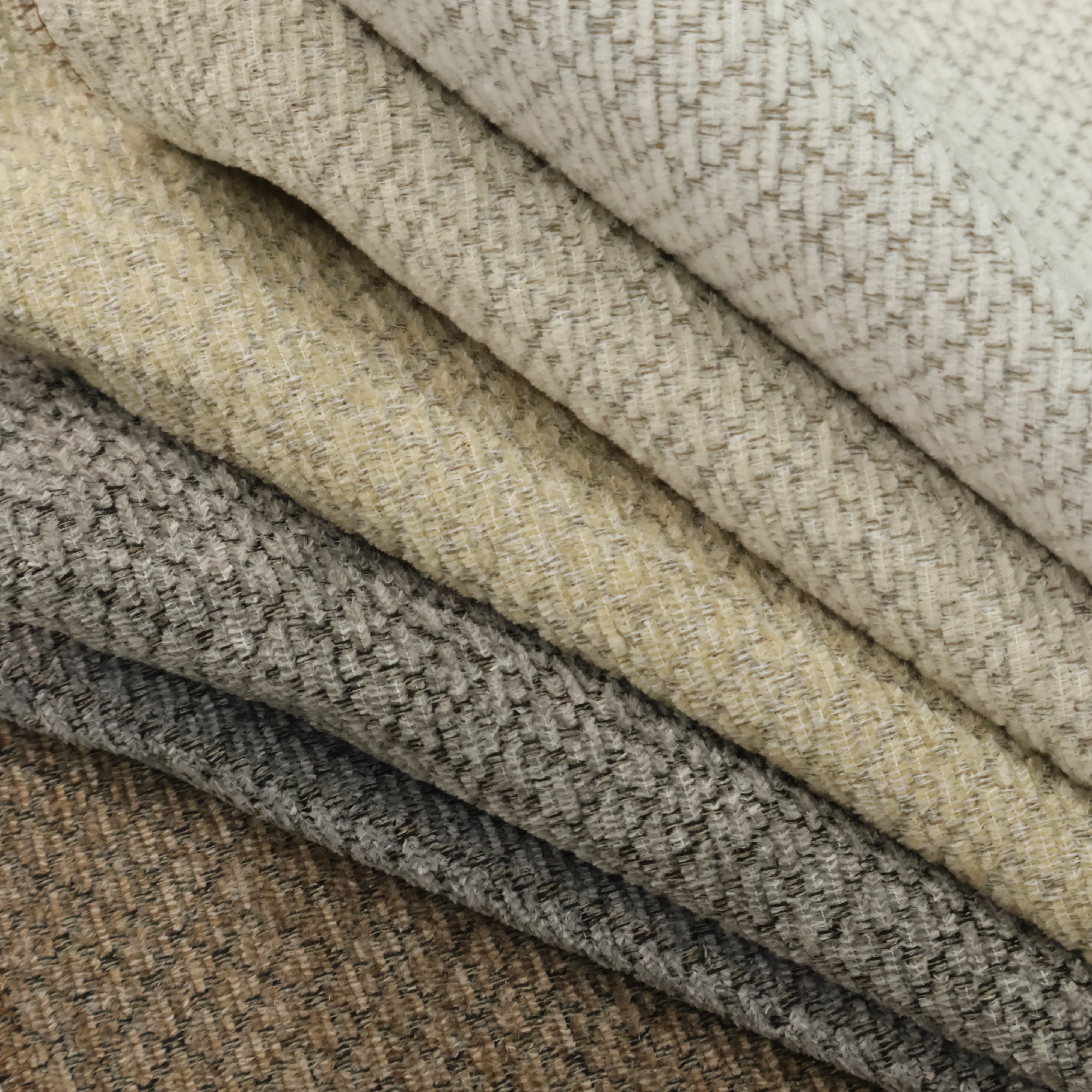 Ivory Diamond Jacquard Upholstery Fabric Sofa & Upholstery