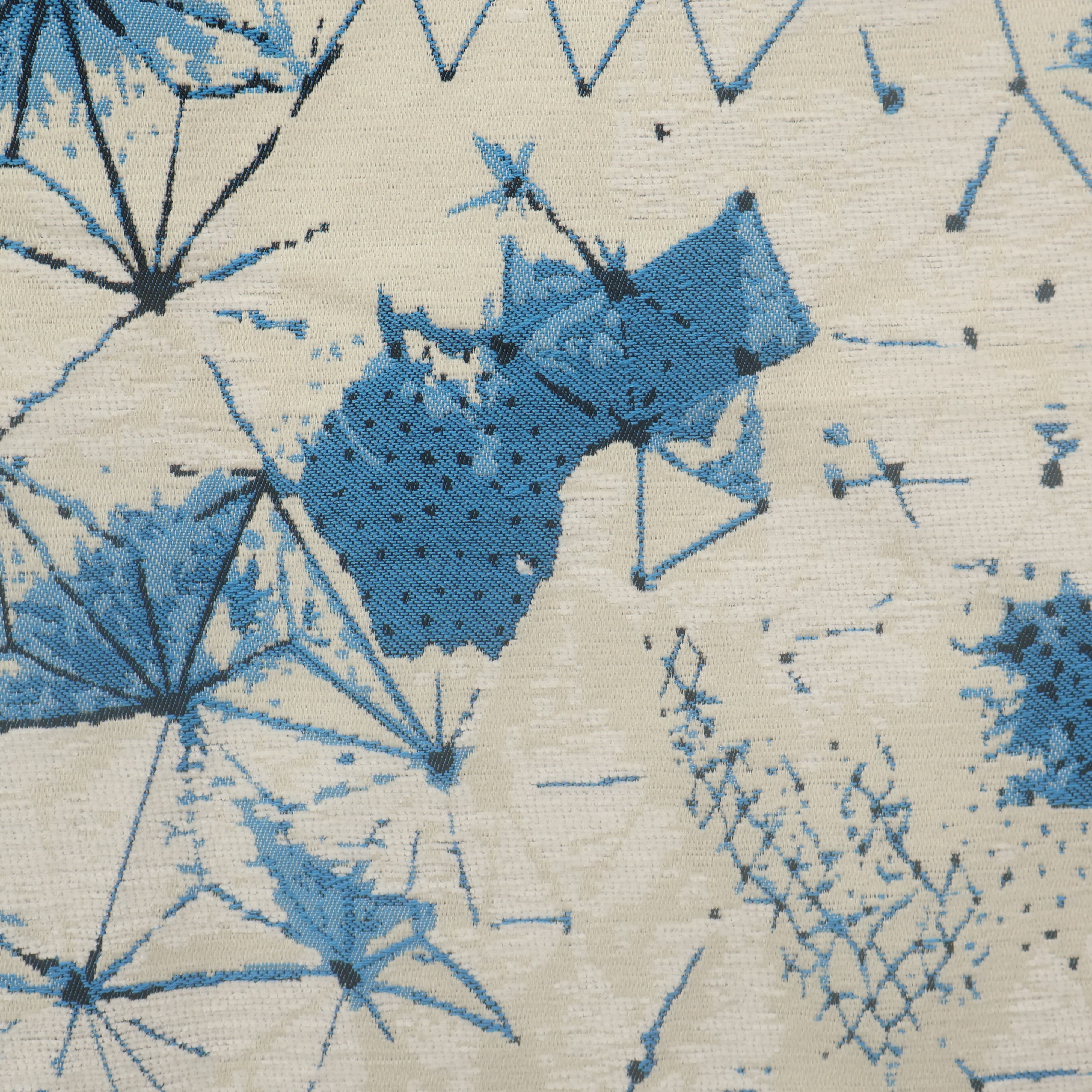 Shibori Star Chenille Jacquard Fabric Curtain & Drapery