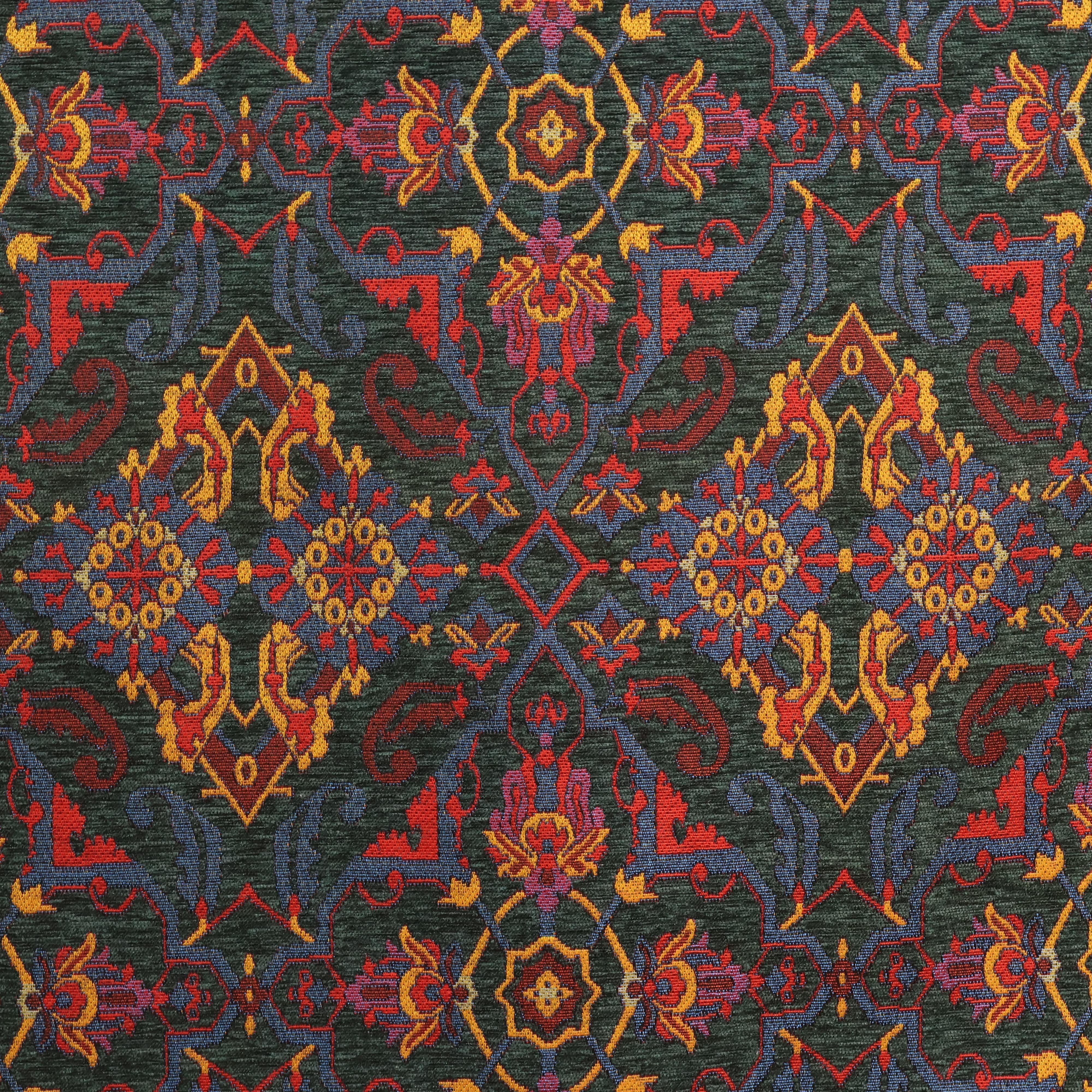 Persian Floral Chenille Jacquard Fabric Chenille Jacquard Fabric