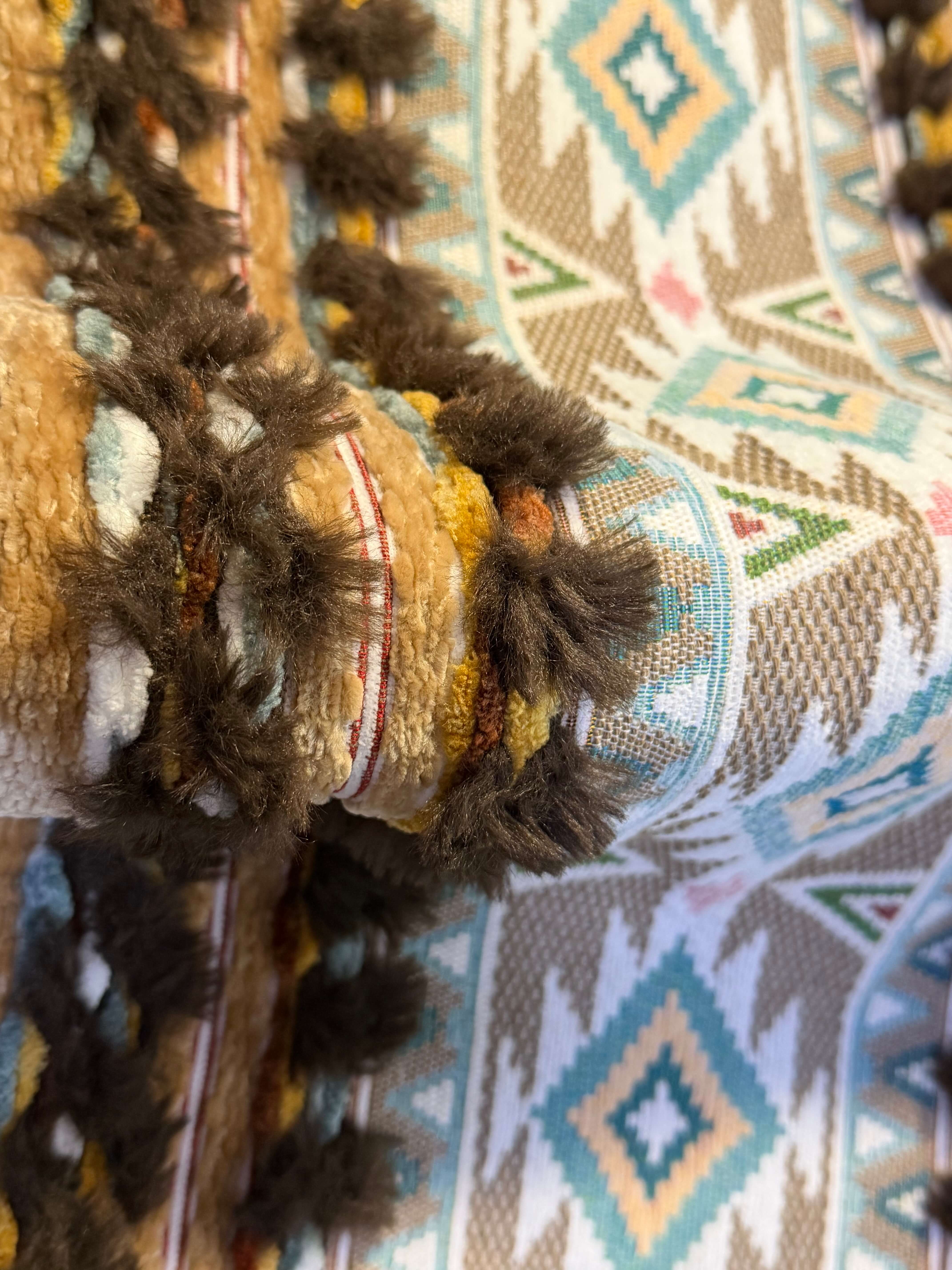 Artisan Specialty Yarn Jacquard Textile Custom Designer Jacquard