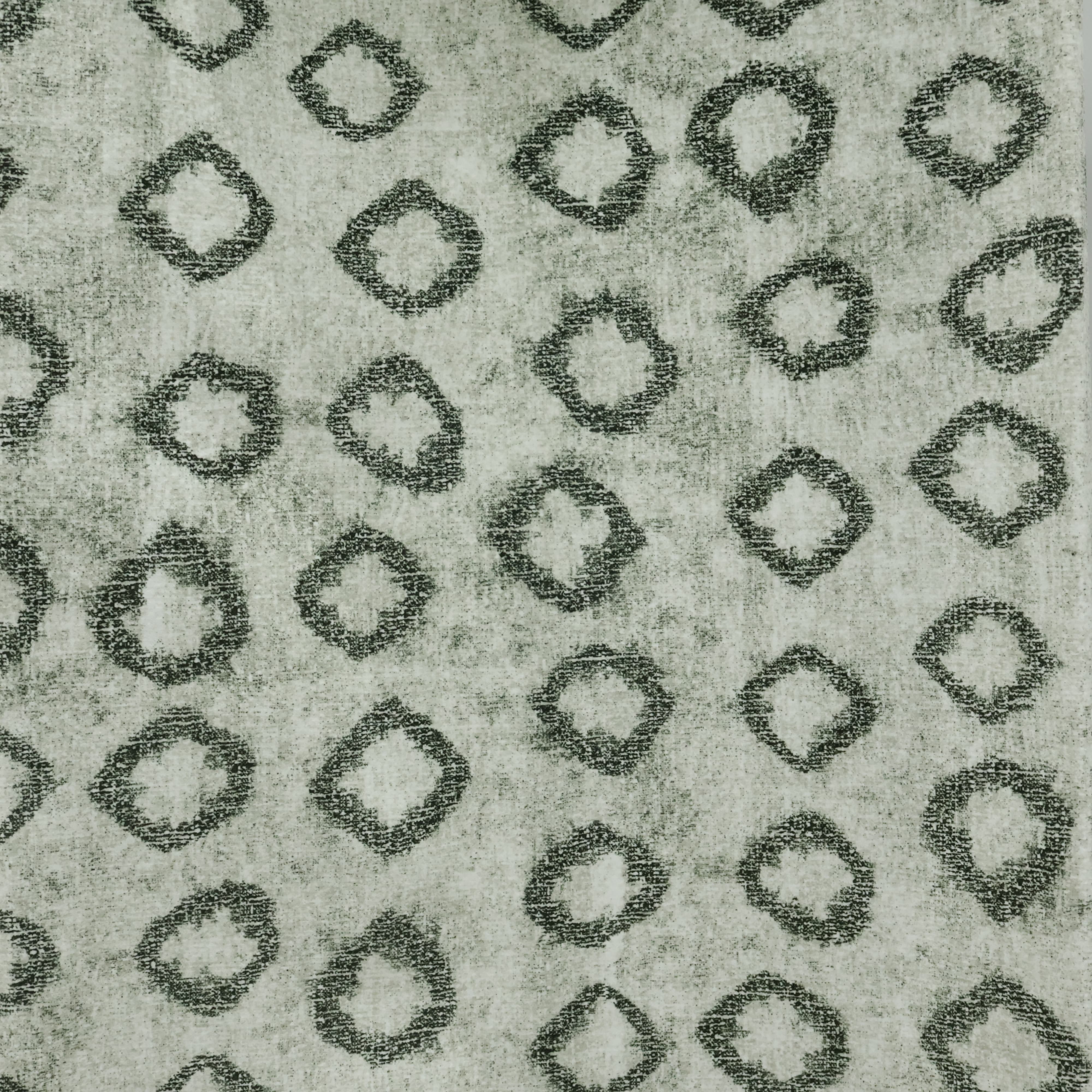 Sage Green Quatrefoil Chenille Jacquard Fabric Sofa & Upholstery