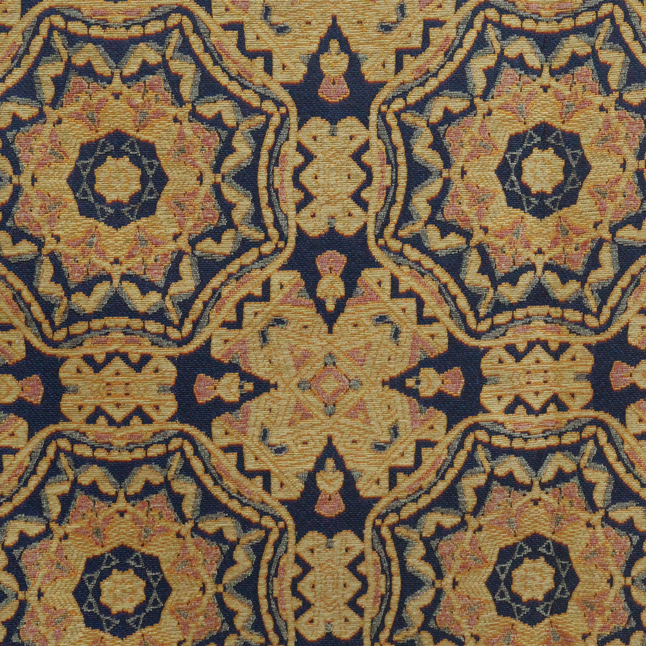 Cream Persian Star Chenille Jacquard Fabric Chenille Jacquard Fabric