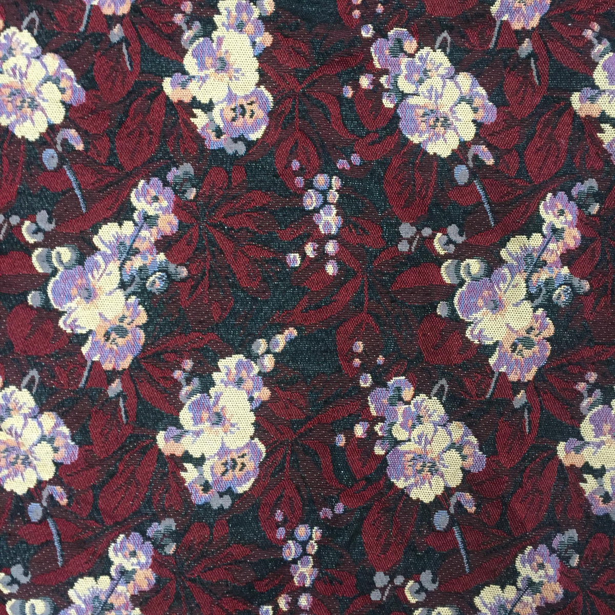 Berry Botanical Polyester Jacquard Fabric for Bags Polyester Jacquard Fabric