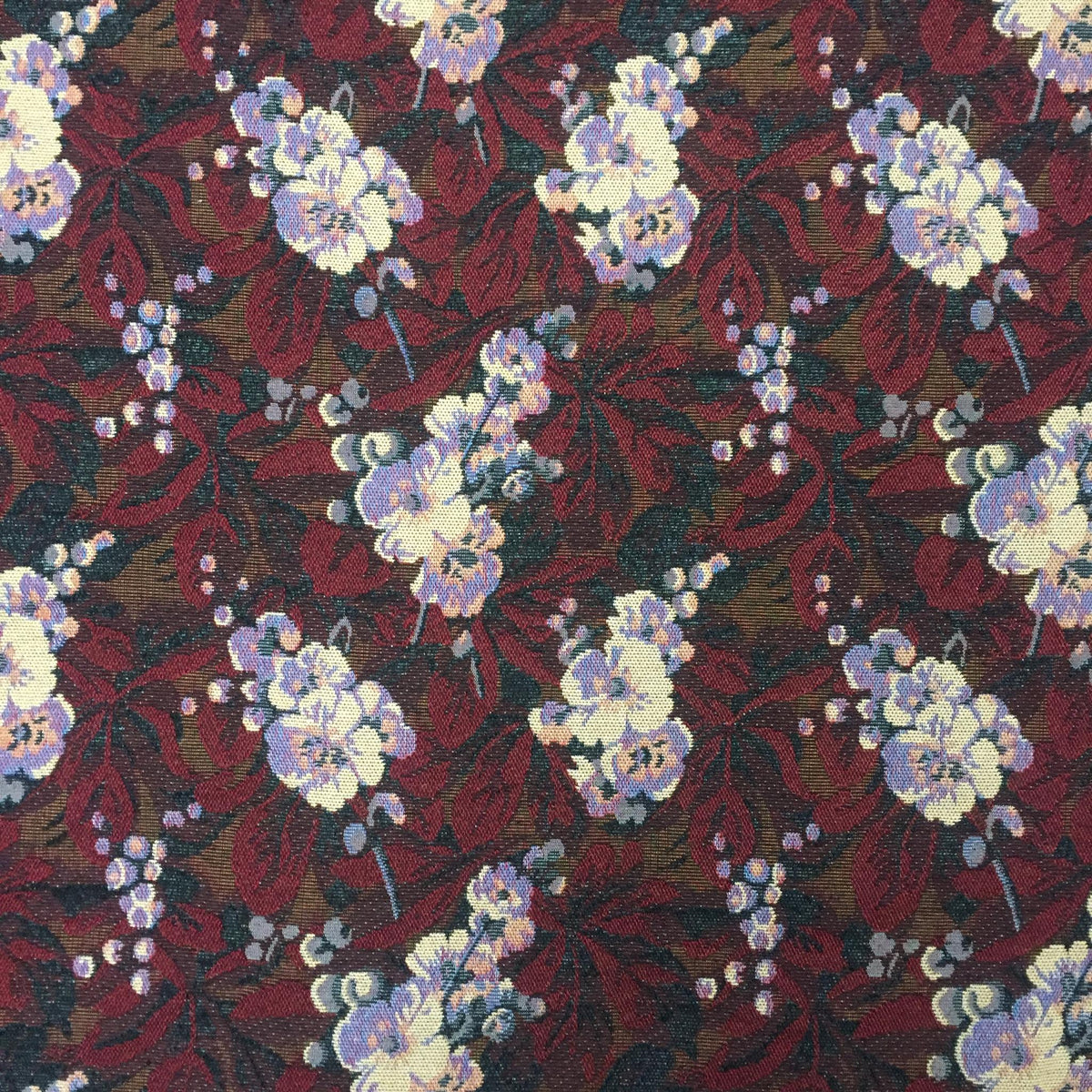 Berry Botanical Polyester Jacquard Fabric for Bags Polyester Jacquard Fabric