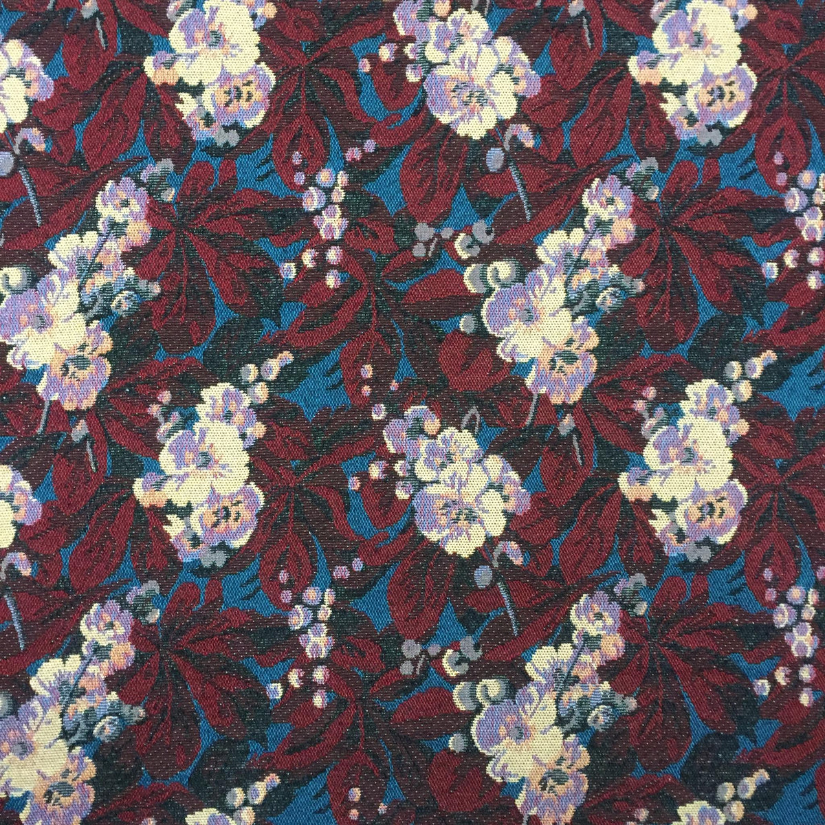 Berry Botanical Polyester Jacquard Fabric for Bags Polyester Jacquard Fabric