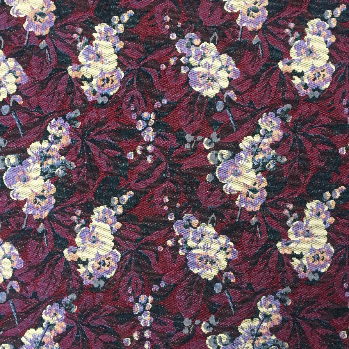 Berry Botanical Polyester Jacquard Fabric for Bags Polyester Jacquard Fabric