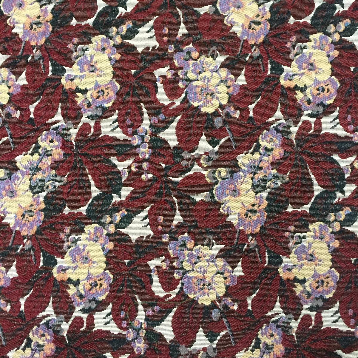 Berry Botanical Polyester Jacquard Fabric for Bags Polyester Jacquard Fabric