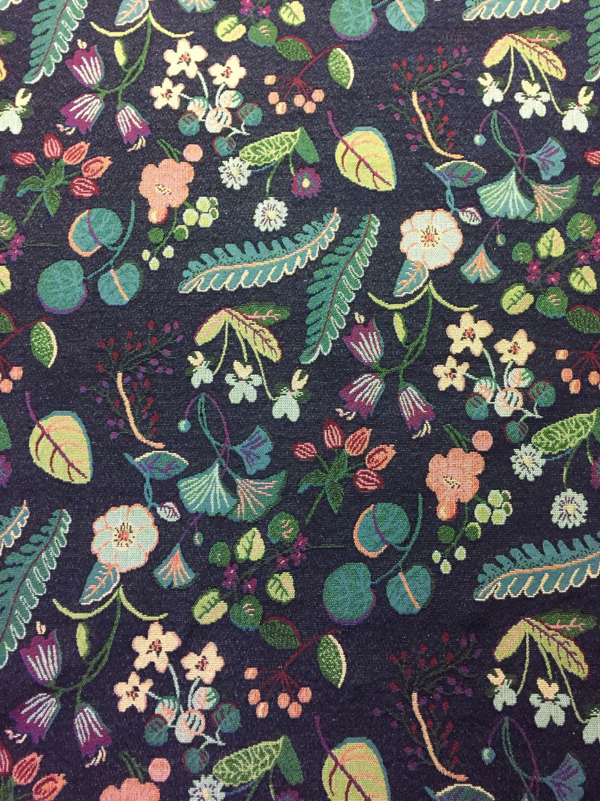 Botanical Scatter Polyester Jacquard Fabric for Bags Polyester Jacquard Fabric