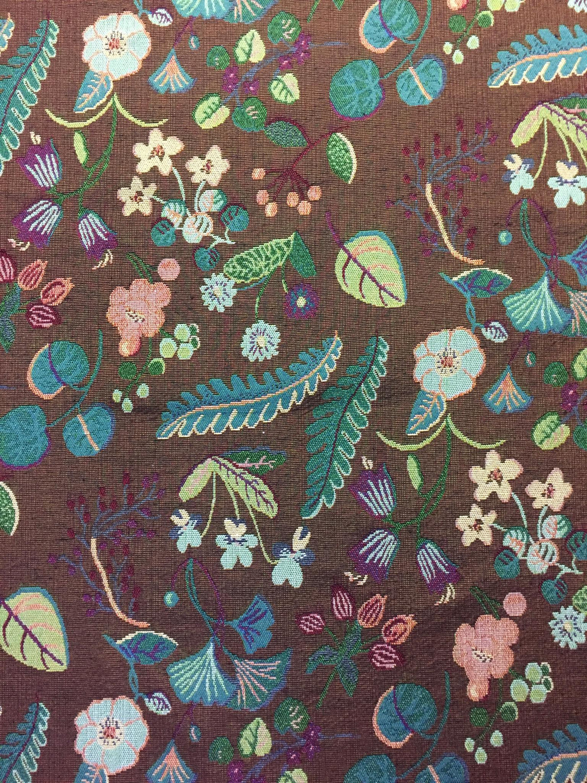Botanical Scatter Polyester Jacquard Fabric for Bags Polyester Jacquard Fabric