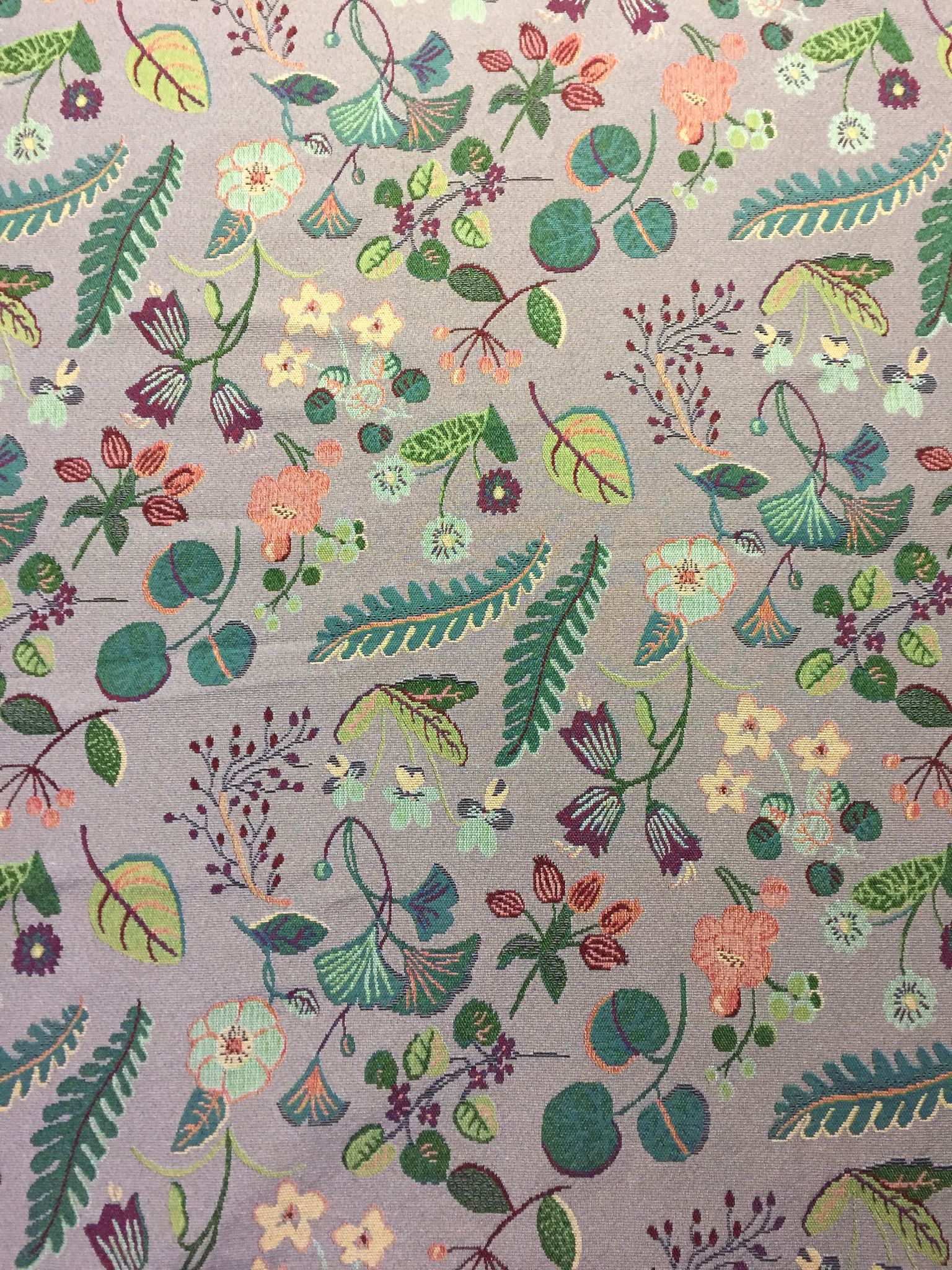Botanical Scatter Polyester Jacquard Fabric for Bags Polyester Jacquard Fabric