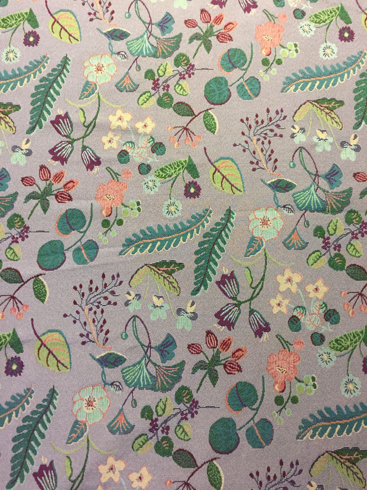 Botanical Scatter Polyester Jacquard Fabric for Bags Polyester Jacquard Fabric
