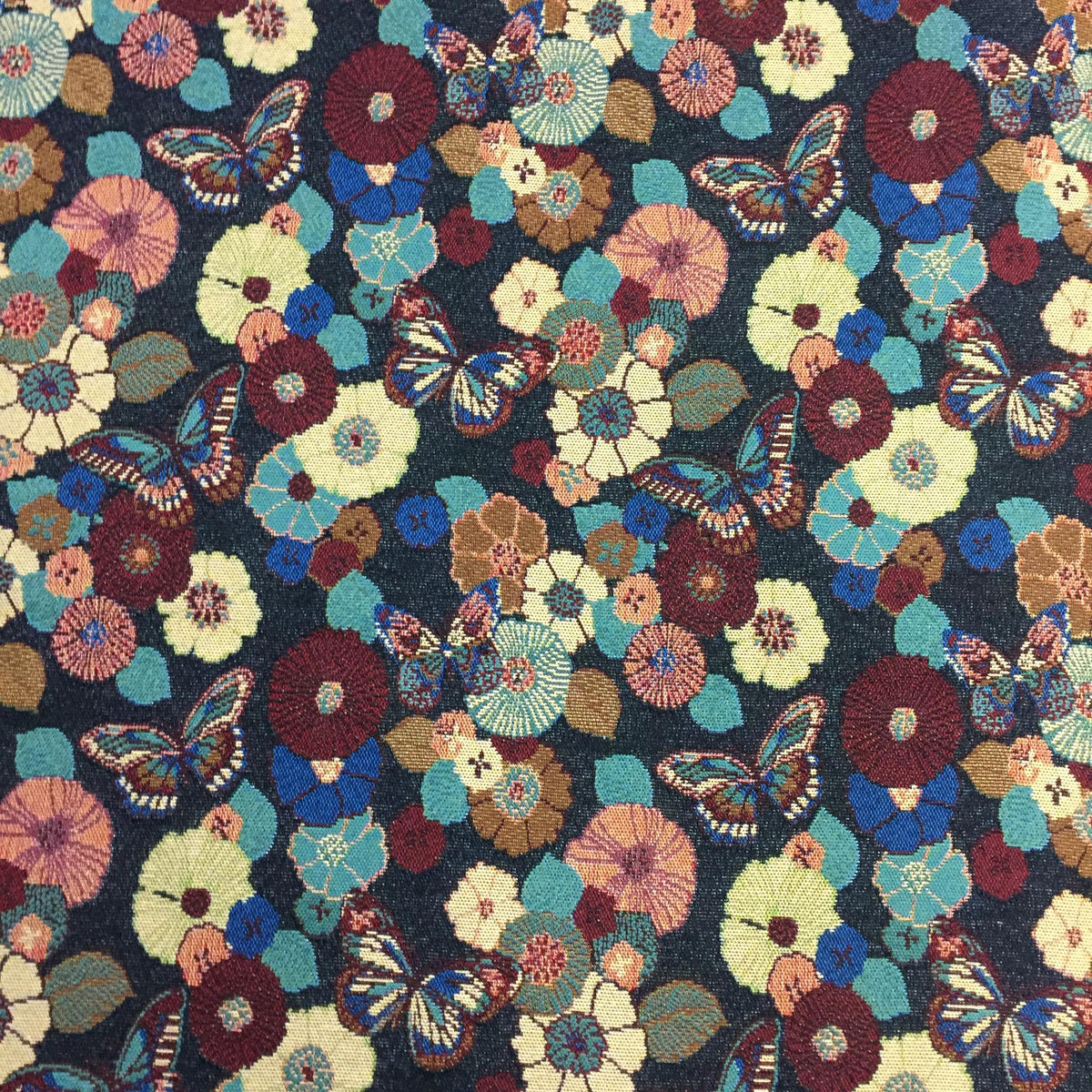 Butterfly Meadow Polyester Jacquard Fabric for Bags Polyester Jacquard Fabric