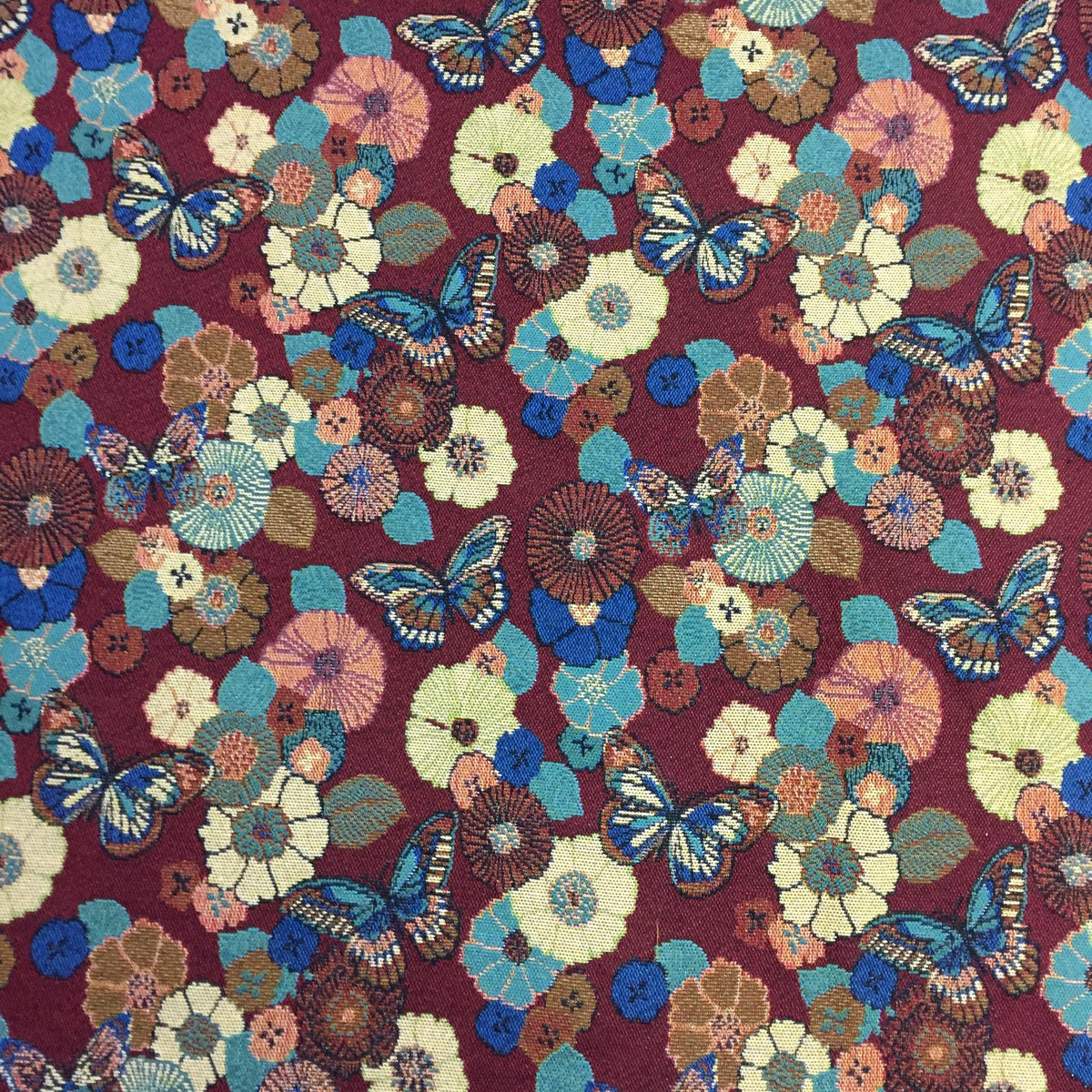 Butterfly Meadow Polyester Jacquard Fabric for Bags Polyester Jacquard Fabric