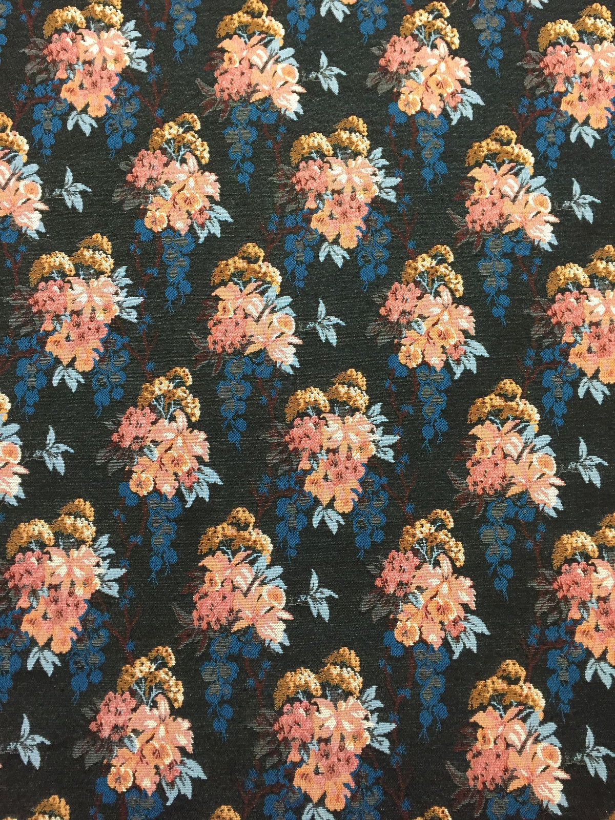 Cascading Bouquet Polyester Jacquard Fabric for Bags Polyester Jacquard Fabric
