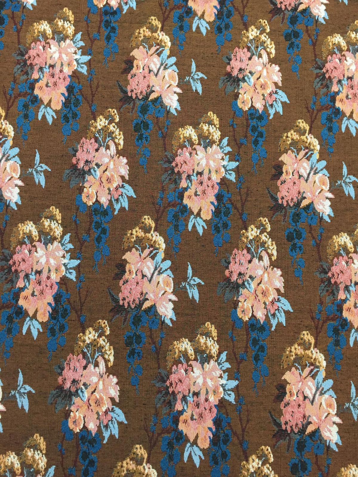 Cascading Bouquet Polyester Jacquard Fabric for Bags Polyester Jacquard Fabric