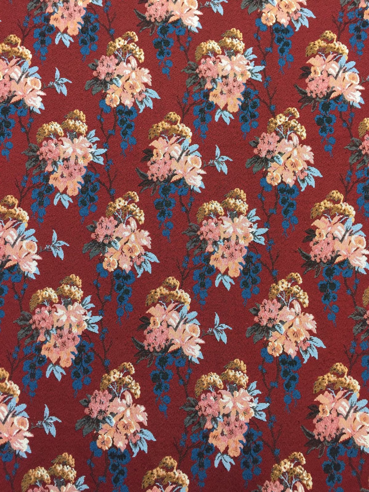 Cascading Bouquet Polyester Jacquard Fabric for Bags Polyester Jacquard Fabric
