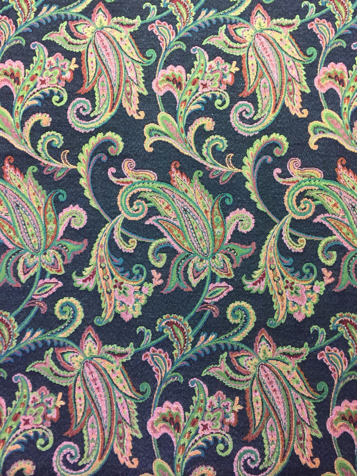Classic Paisley Polyester Jacquard Fabric for Bags Polyester Jacquard Fabric