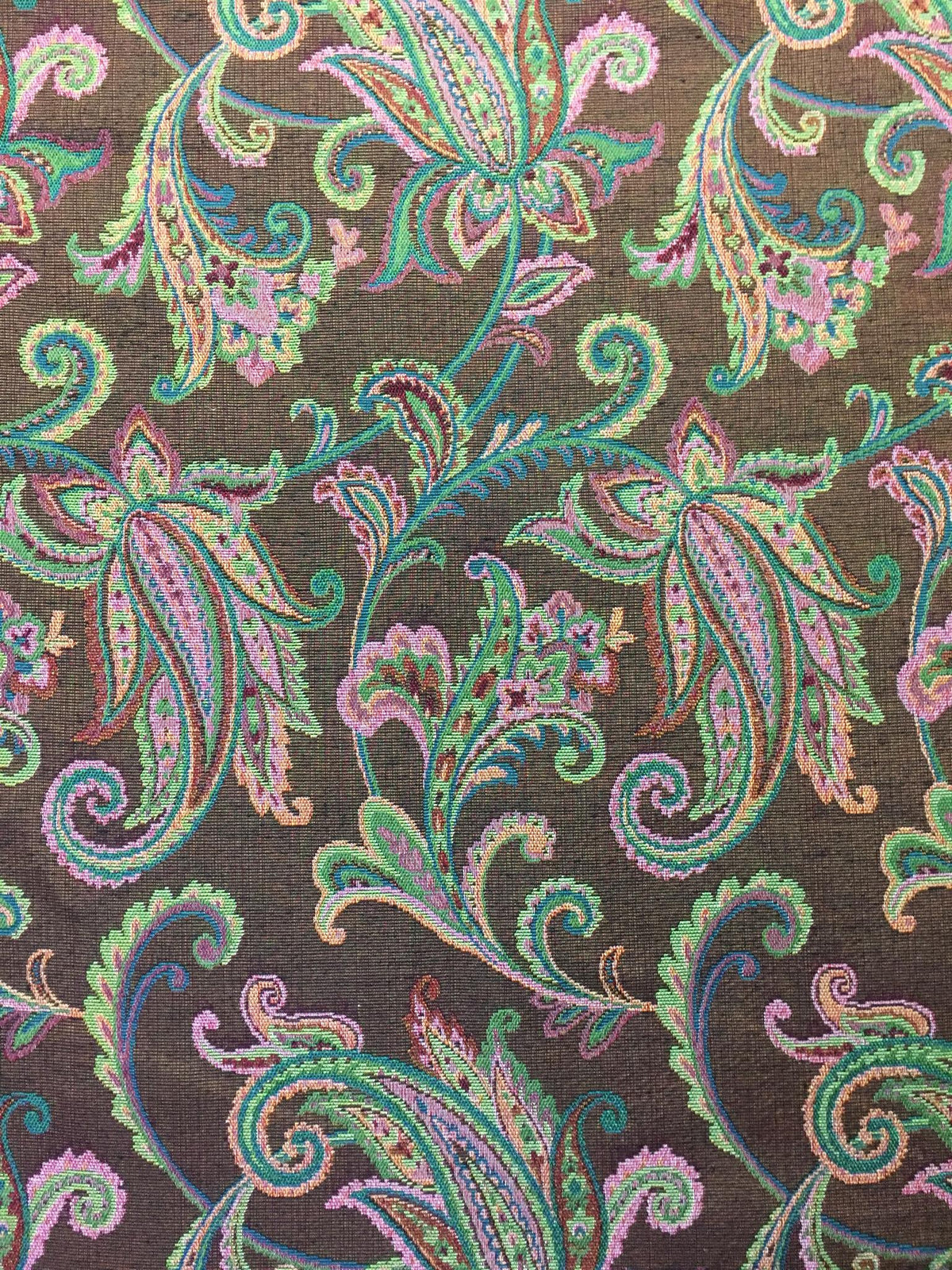 Classic Paisley Polyester Jacquard Fabric for Bags Polyester Jacquard Fabric