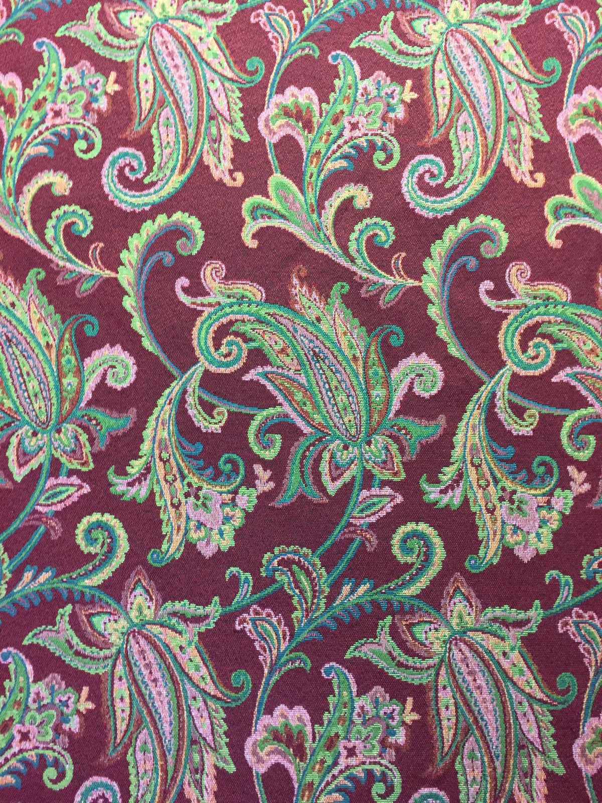 Classic Paisley Polyester Jacquard Fabric for Bags Polyester Jacquard Fabric