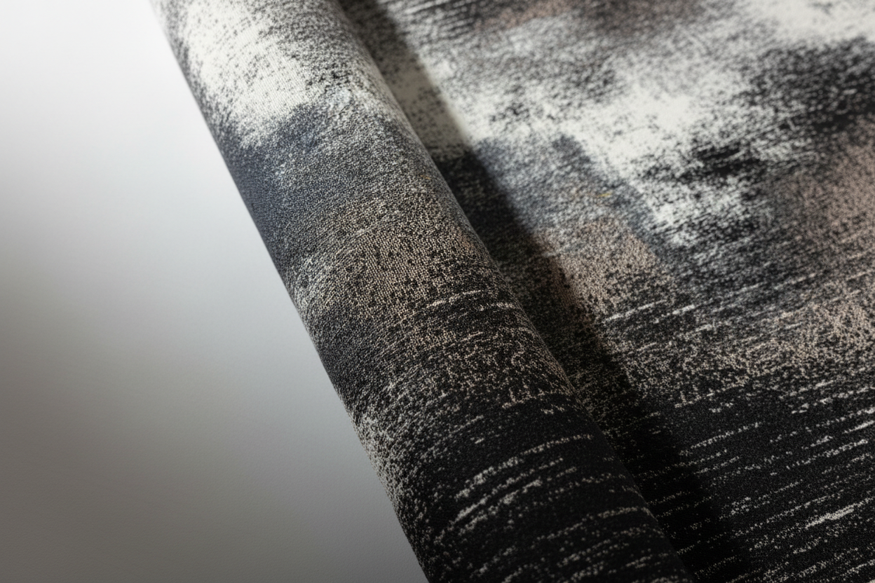Abstract Brushstroke Jacquard Fabric Cotton-Poly Jacquard Fabric