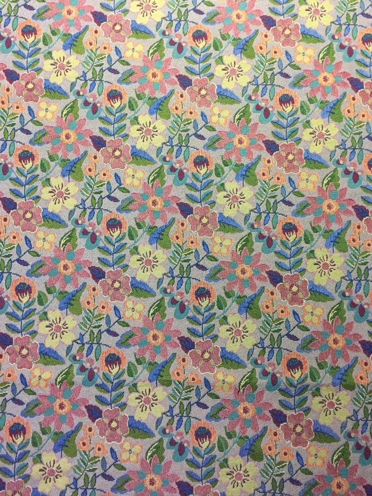 Folk Floral Polyester Jacquard Fabric for Bags Polyester Jacquard Fabric