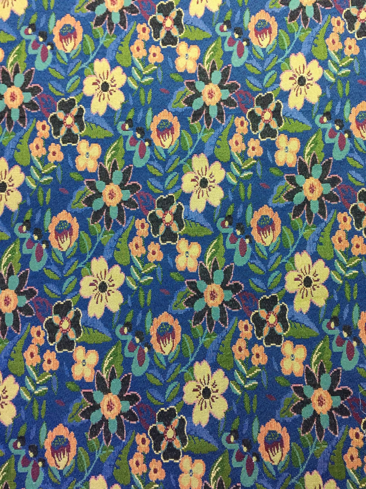Folk Floral Polyester Jacquard Fabric for Bags Polyester Jacquard Fabric