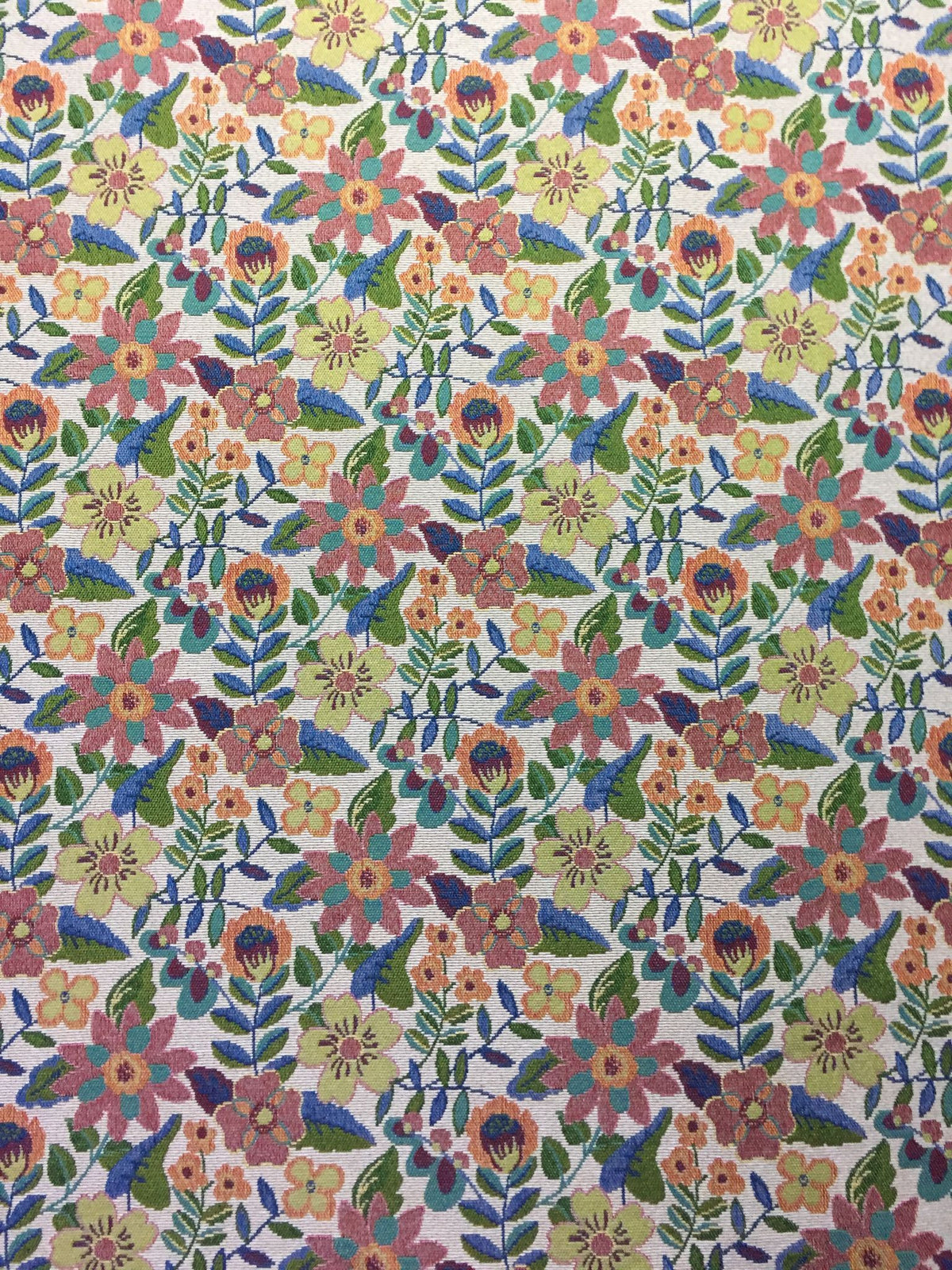 Folk Floral Polyester Jacquard Fabric for Bags Polyester Jacquard Fabric