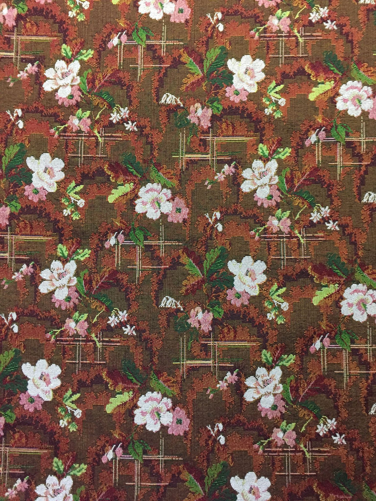 Framed Blossom Polyester Jacquard Fabric for Bags Polyester Jacquard Fabric