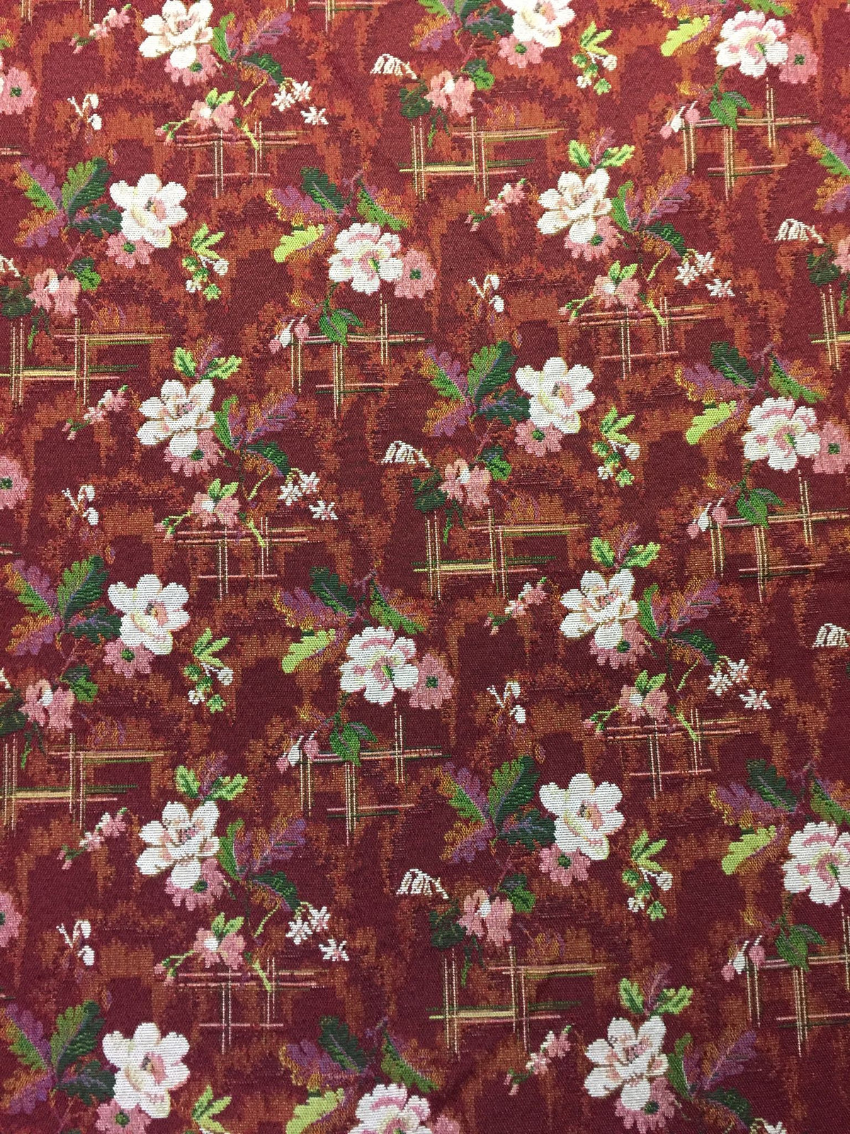 Framed Blossom Polyester Jacquard Fabric for Bags Polyester Jacquard Fabric
