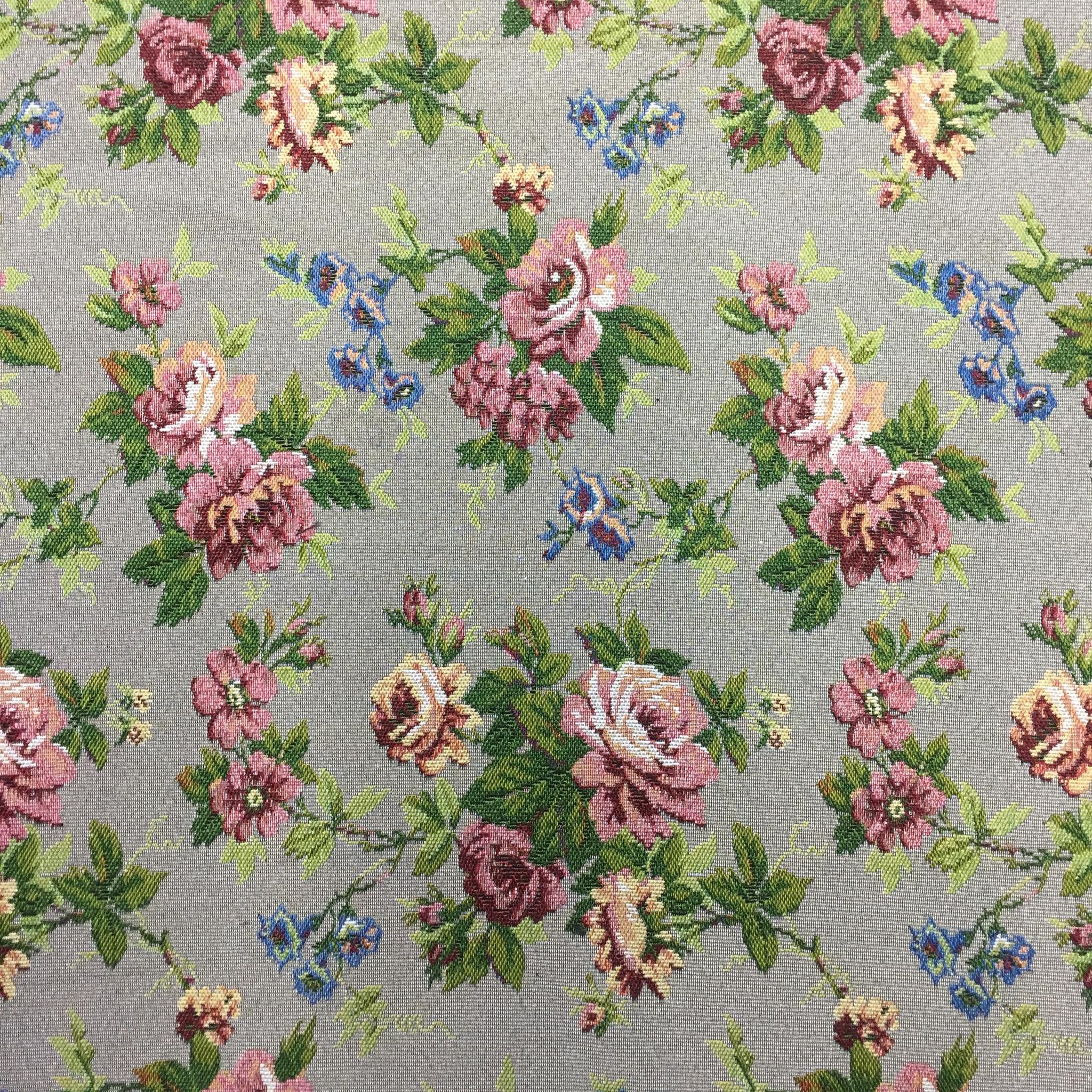 Garden Rose Polyester Jacquard Fabric for Bags Polyester Jacquard Fabric