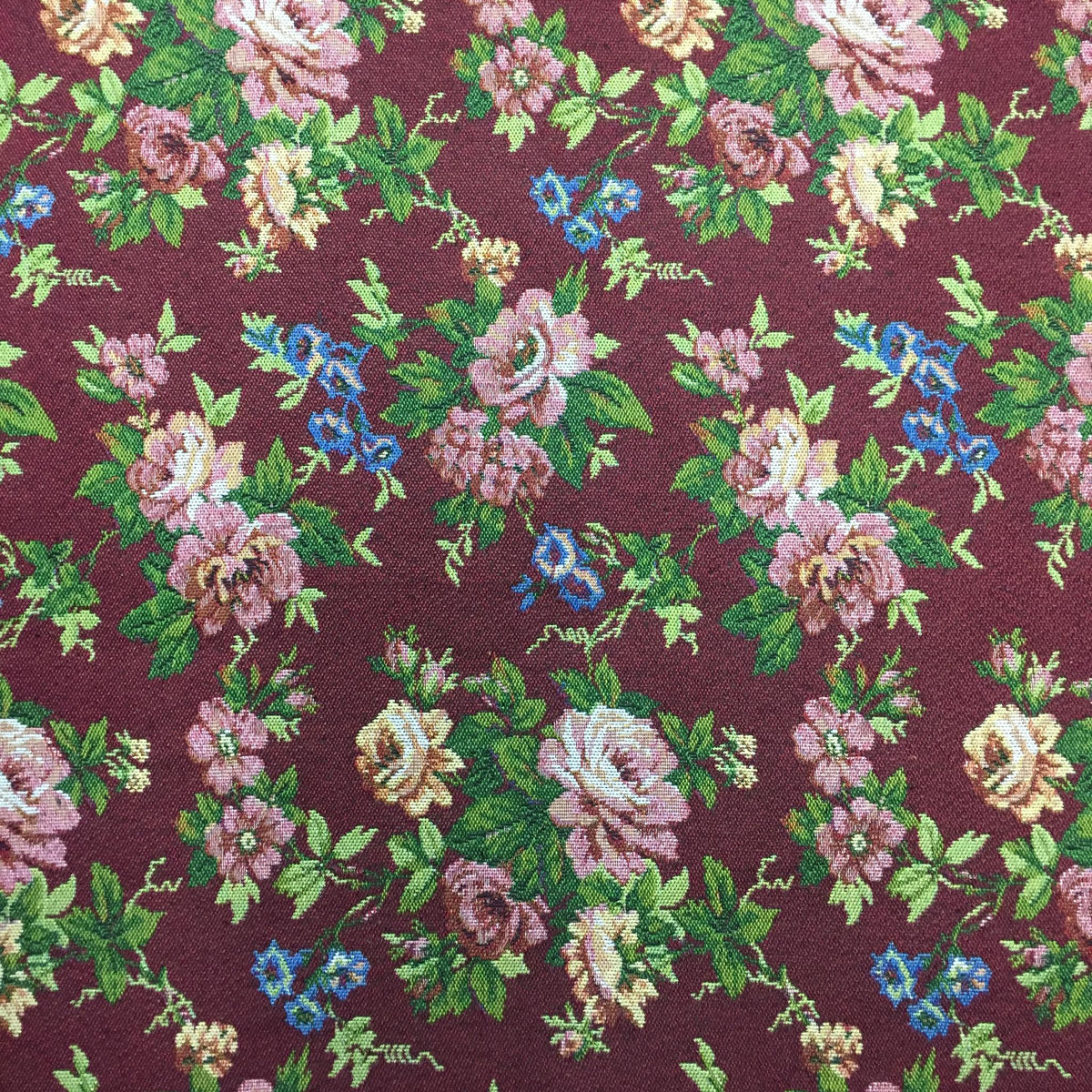 Garden Rose Polyester Jacquard Fabric for Bags Polyester Jacquard Fabric