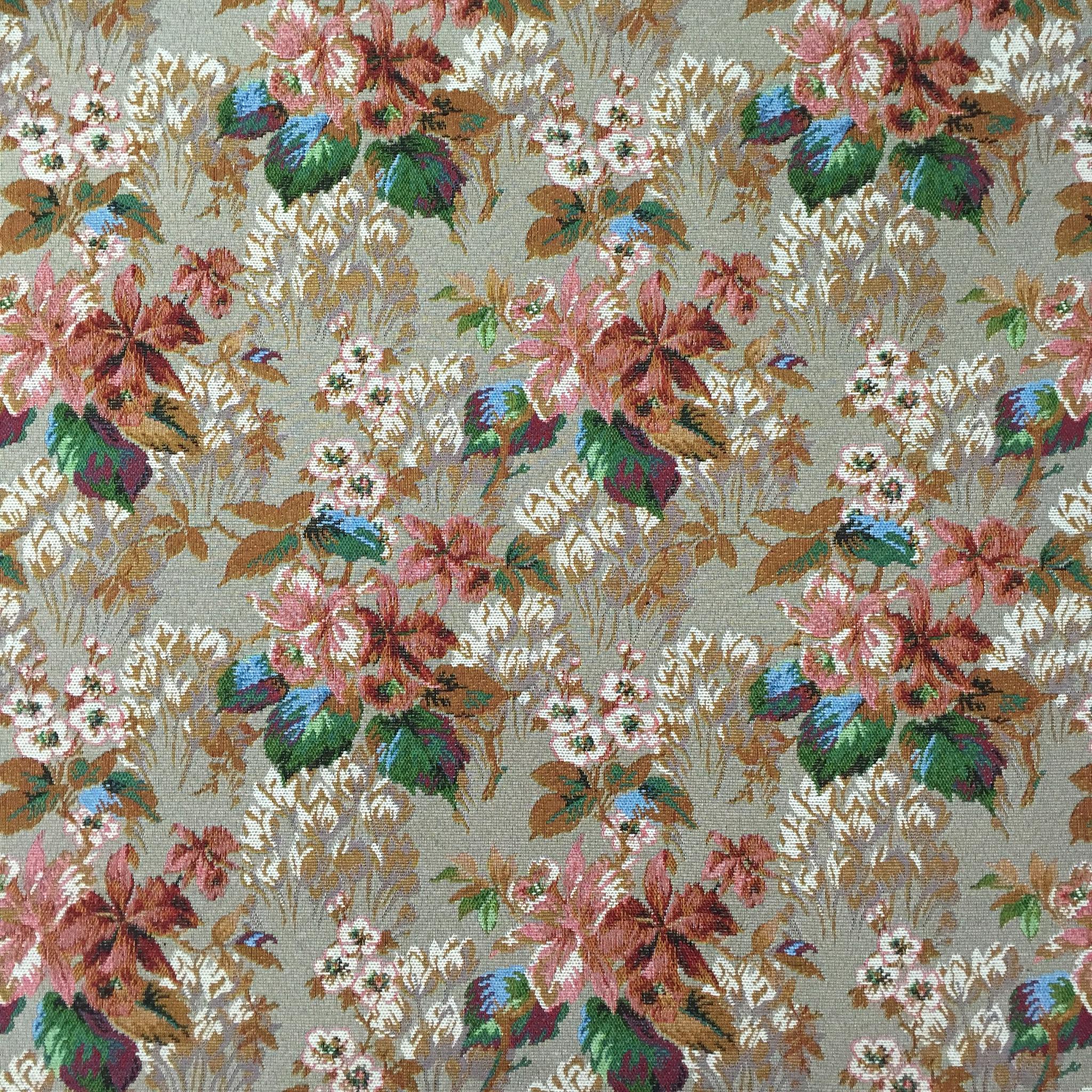 Heirloom Bouquet Polyester Jacquard Fabric for Bags Polyester Jacquard Fabric