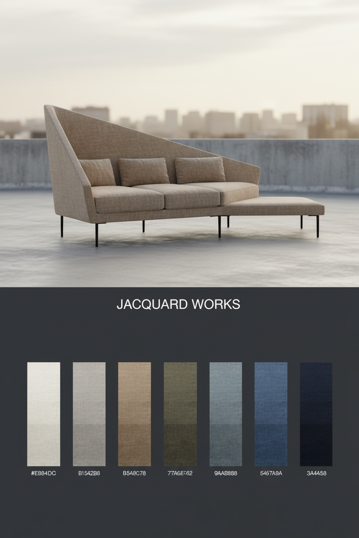 JACQUARD WORKS Editorial Poster — Full Color Range