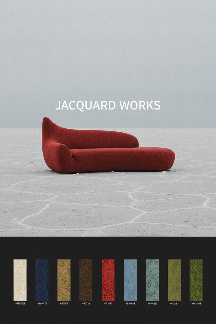 JACQUARD WORKS Editorial Poster — Wave Sofa