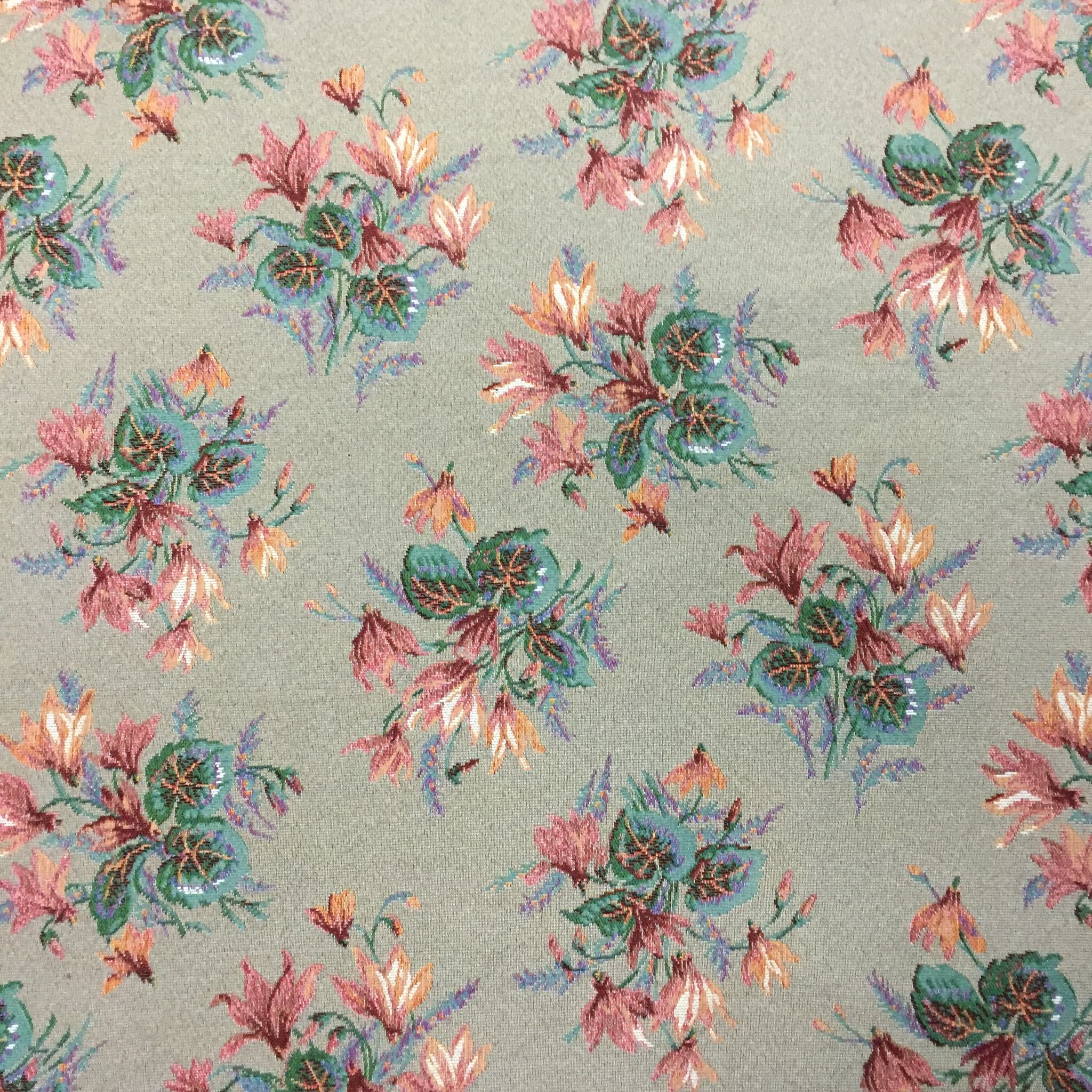 Lily Bouquet Polyester Jacquard Fabric for Bags Polyester Jacquard Fabric