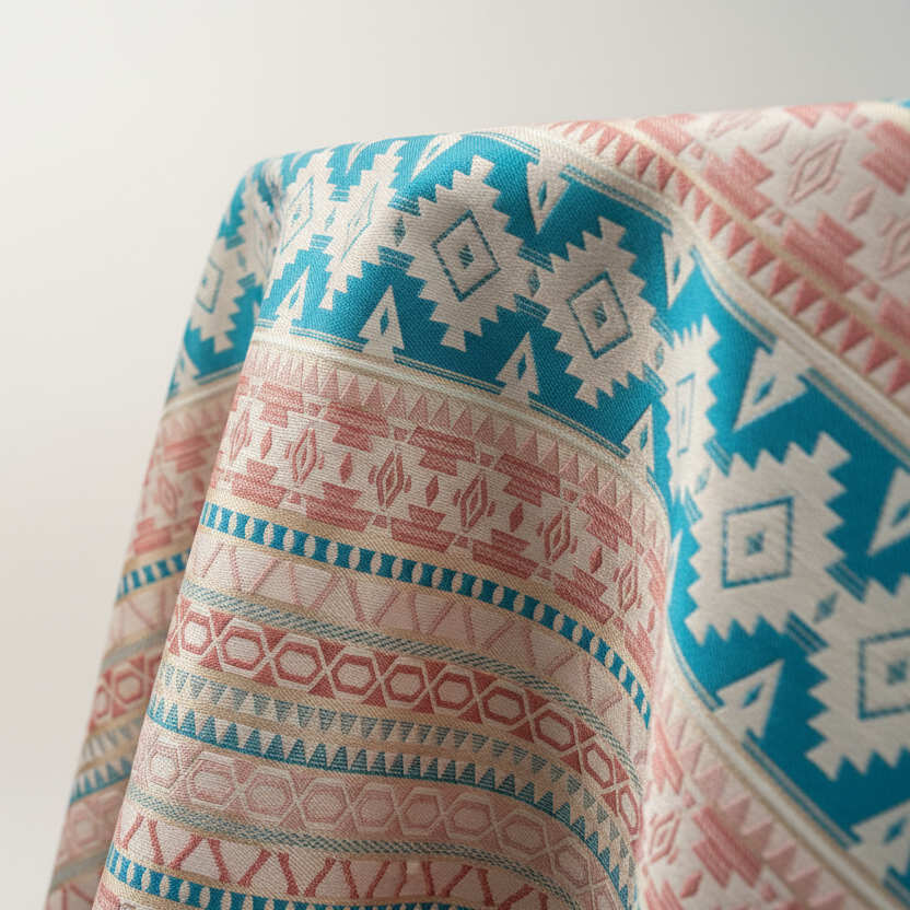 Southwest Aztec Stretch Jacquard Fabric Custom Designer Jacquard