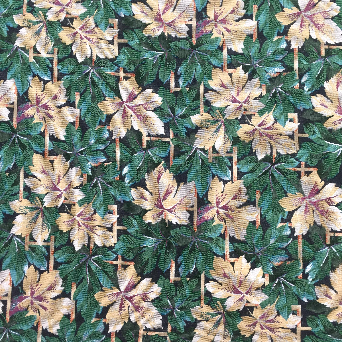 Maple Leaf Polyester Jacquard Fabric for Bags Polyester Jacquard Fabric