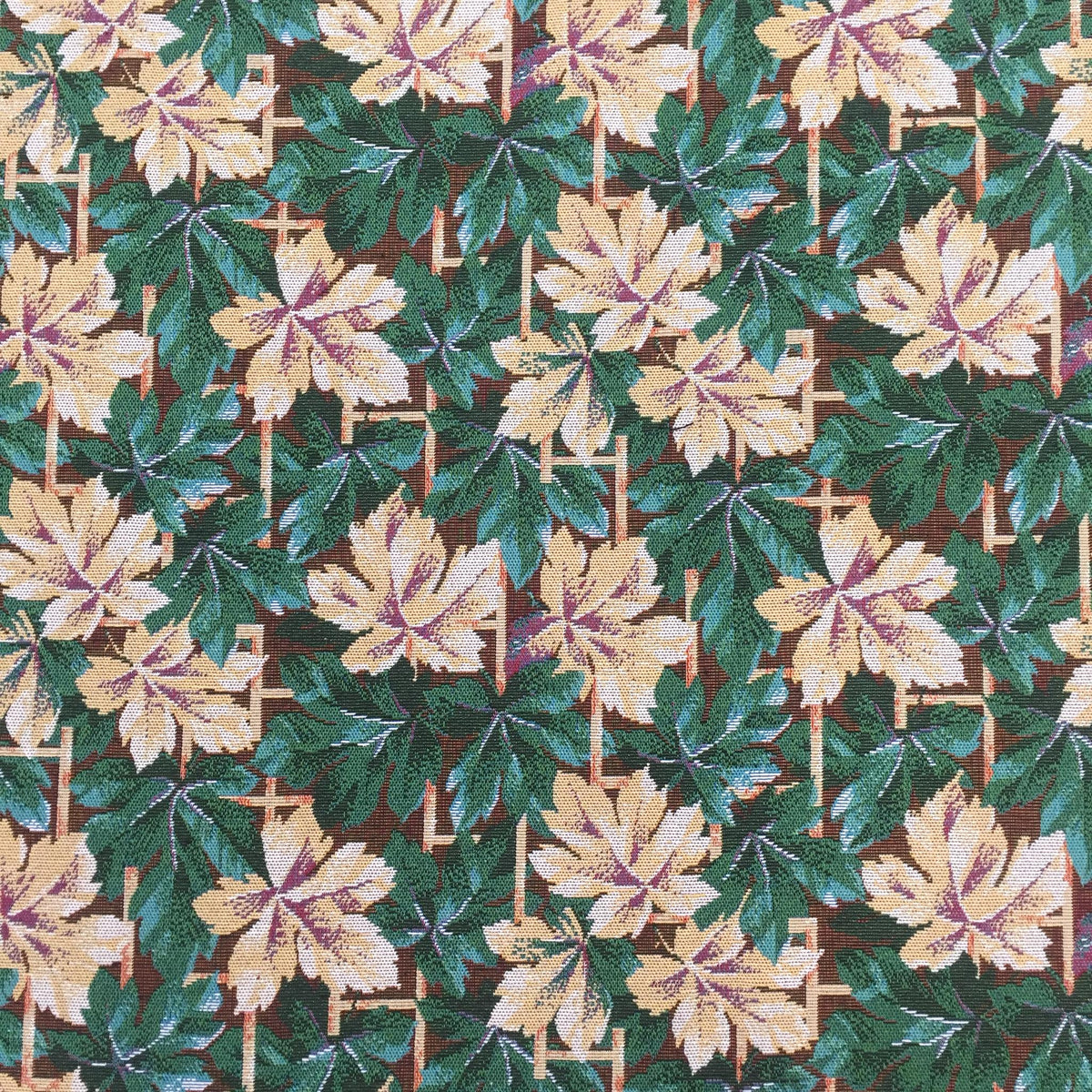Maple Leaf Polyester Jacquard Fabric for Bags Polyester Jacquard Fabric