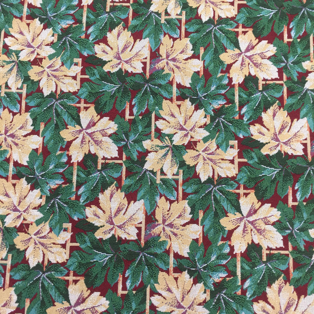 Maple Leaf Polyester Jacquard Fabric for Bags Polyester Jacquard Fabric