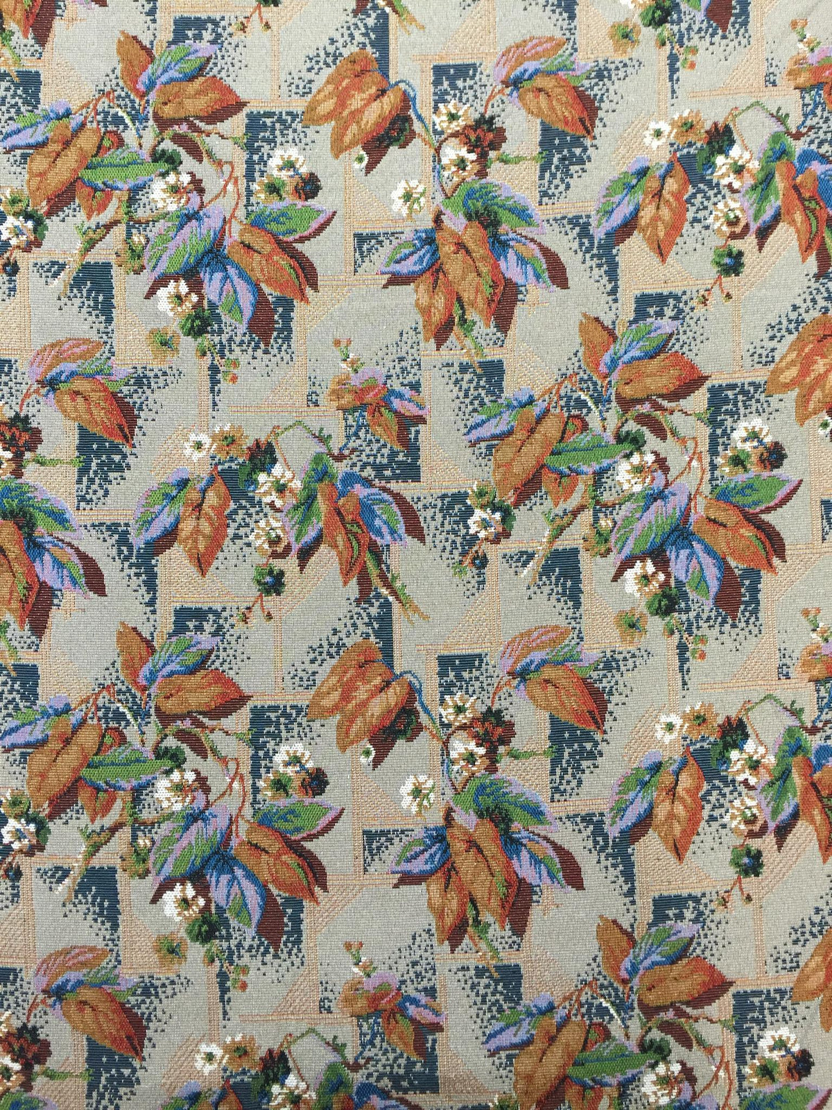 Patchwork Botanical Polyester Jacquard Fabric for Bags Polyester Jacquard Fabric